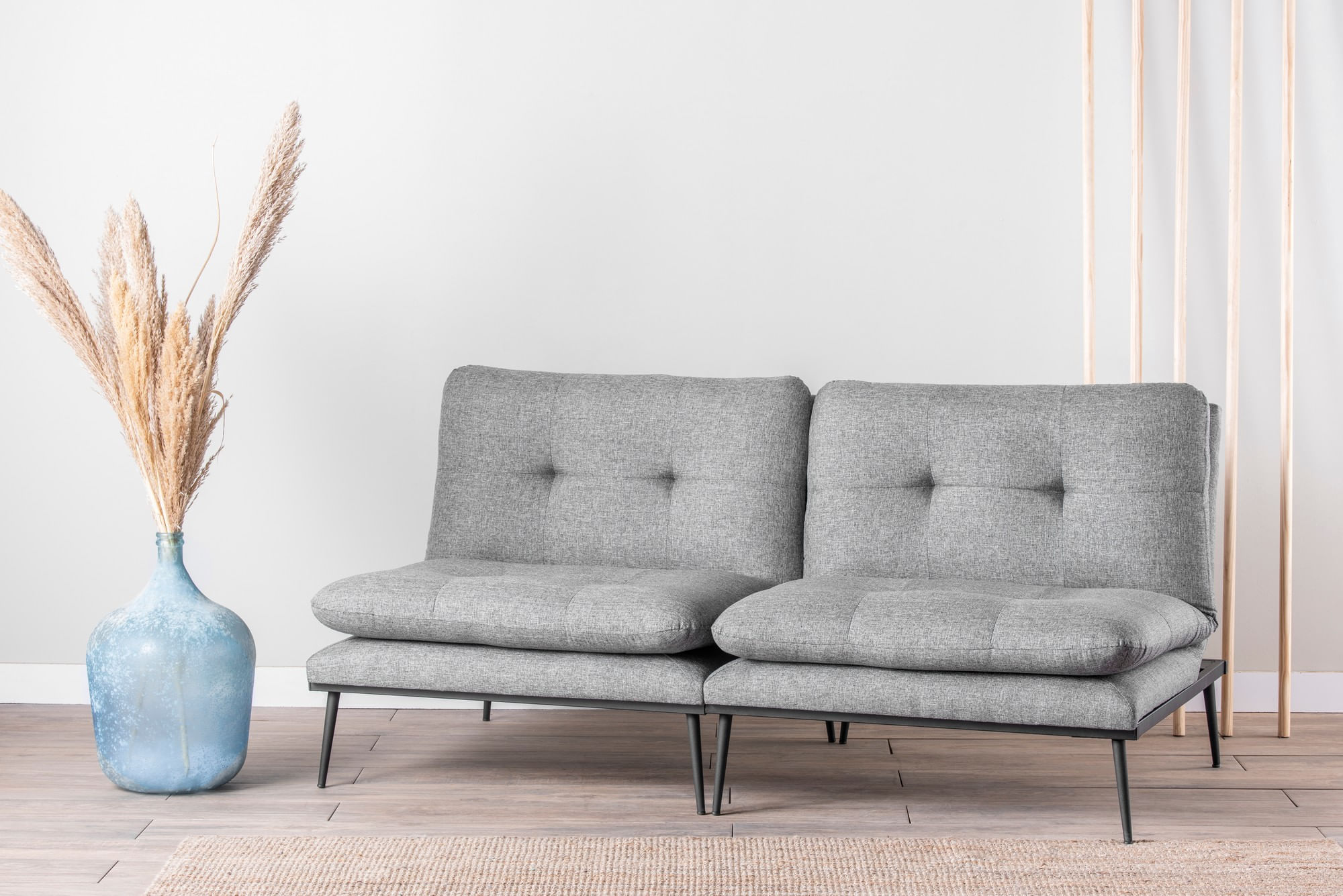 Canapea extensibila, Atelier Del Sofa, metal, gri, 180x95x95 cm — imaginea 5