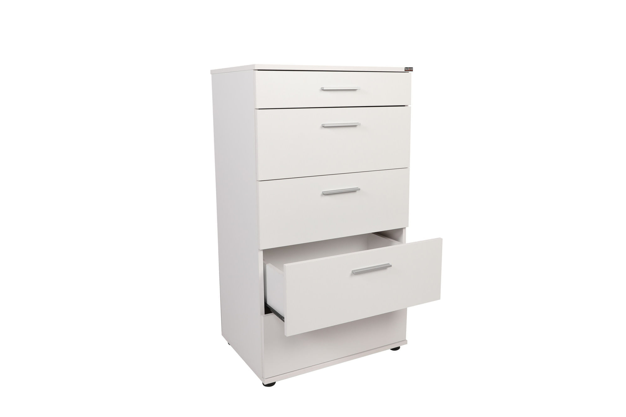 Comoda, Hanah Home, pal melaminat, alb, 60x44x108 cm — imaginea 7