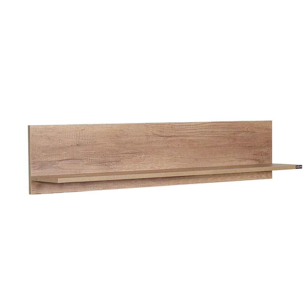 Raft de perete, Hanah Home, pal melaminat, nuc deschis, 120x25x20 cm — imaginea 5