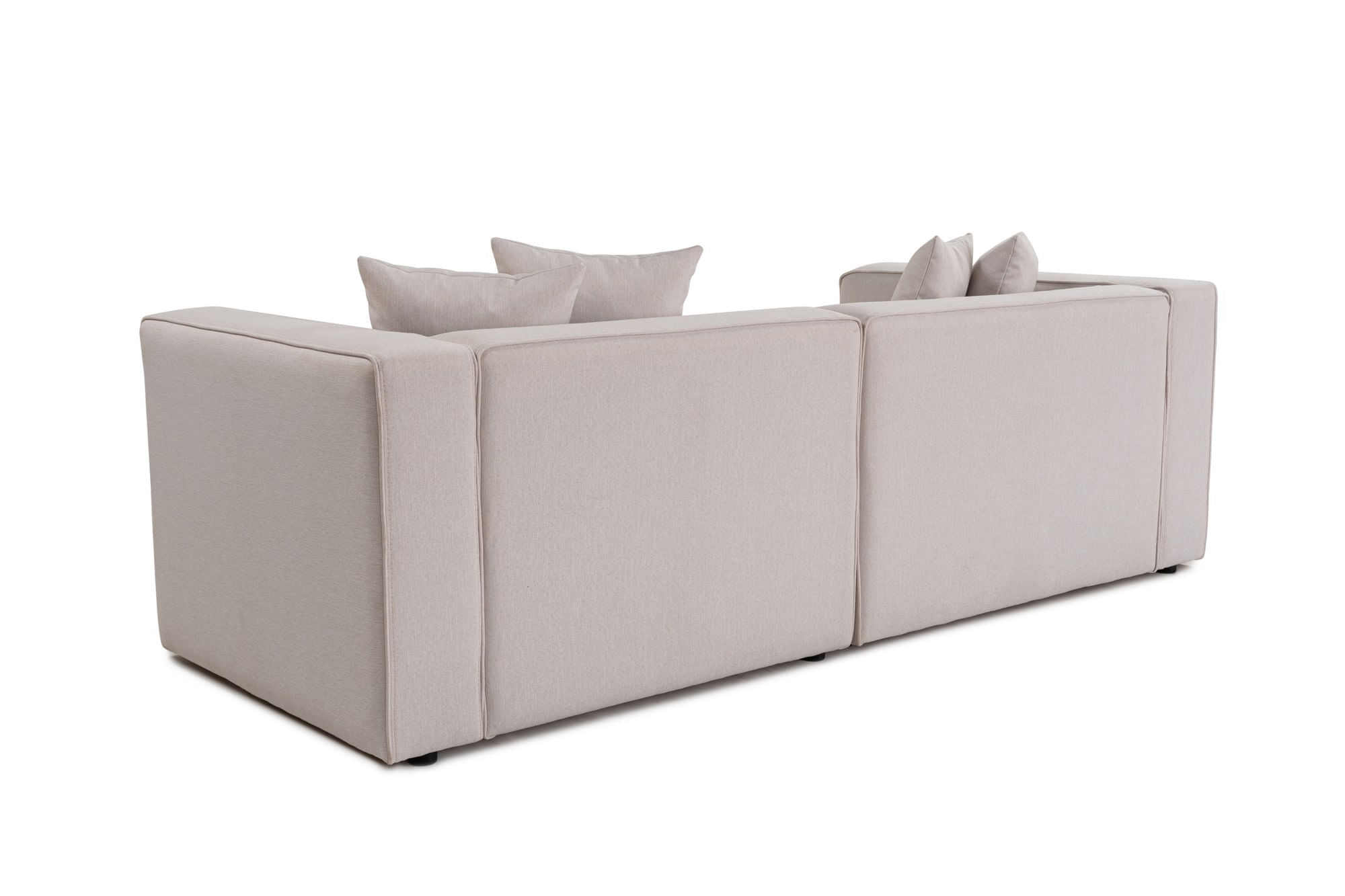 Canapea 2 locuri, Atelier Del Sofa, tesatura texturata, ecru, 220x90x69 cm — imaginea 4