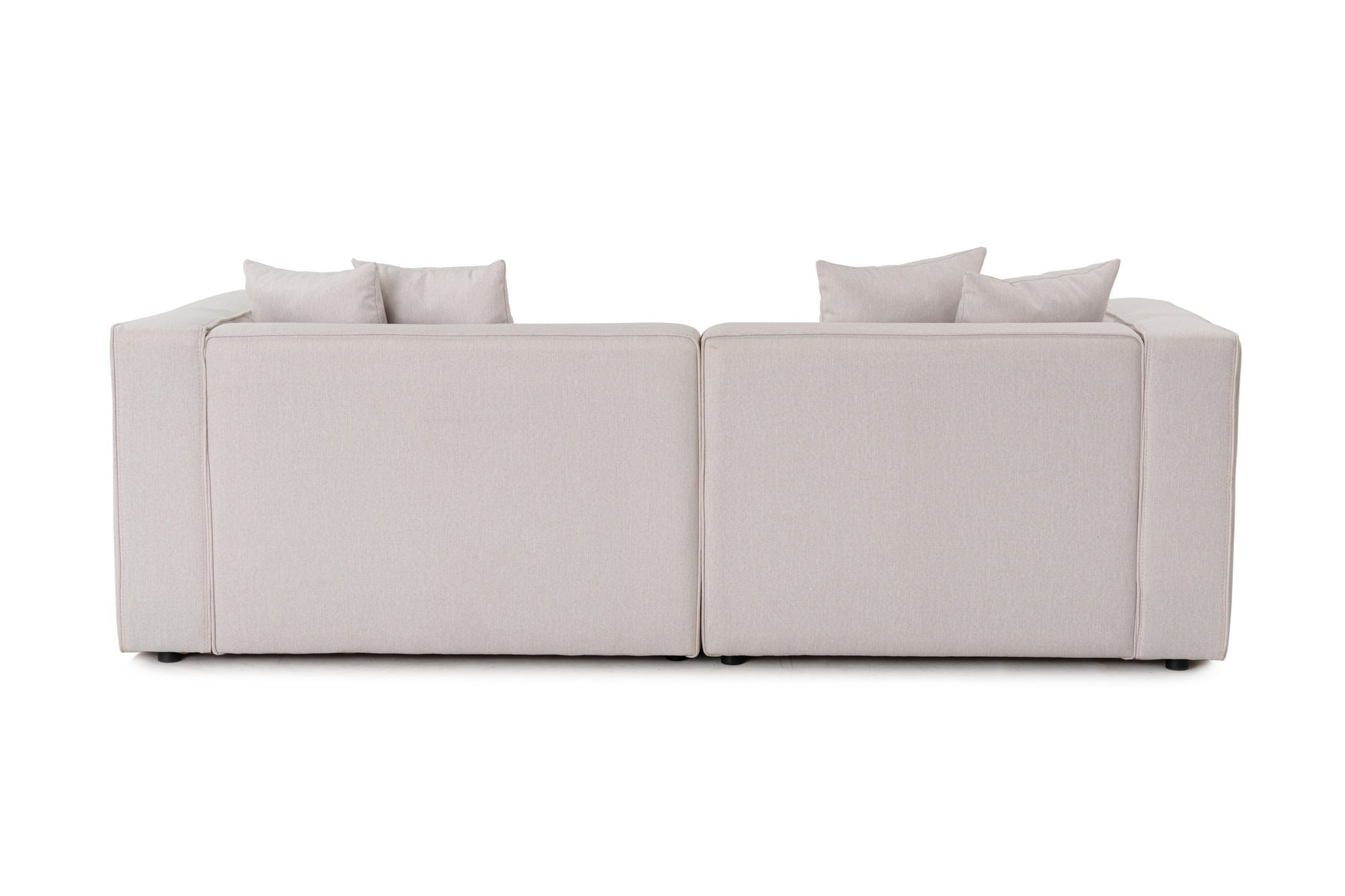 Canapea 2 locuri, Atelier Del Sofa, tesatura texturata, ecru, 220x90x69 cm — imaginea 7