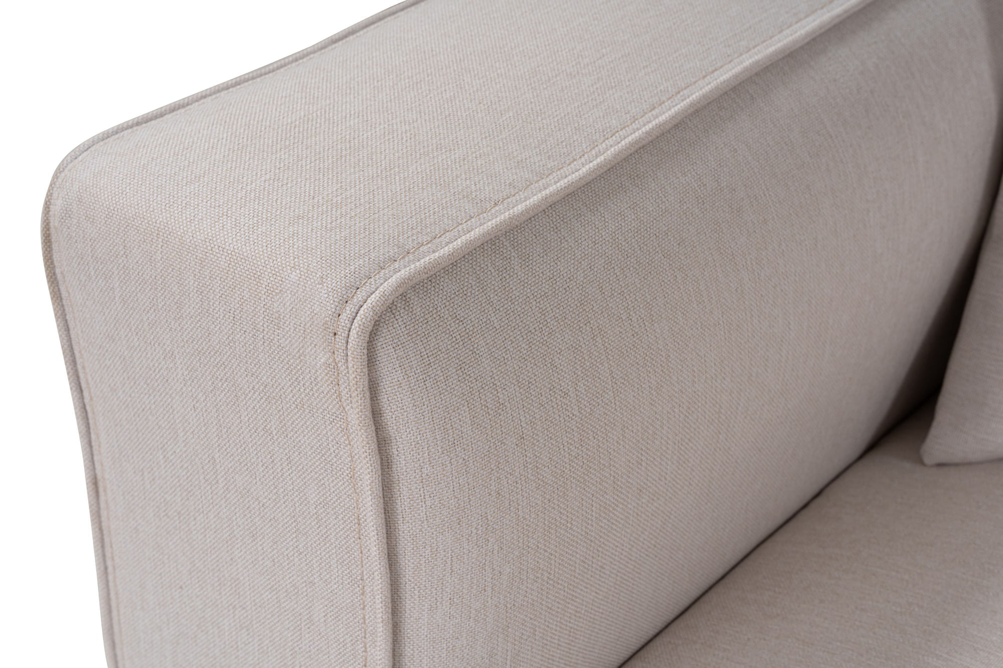 Canapea 2 locuri, Atelier Del Sofa, tesatura texturata, ecru, 220x90x69 cm — imaginea 9