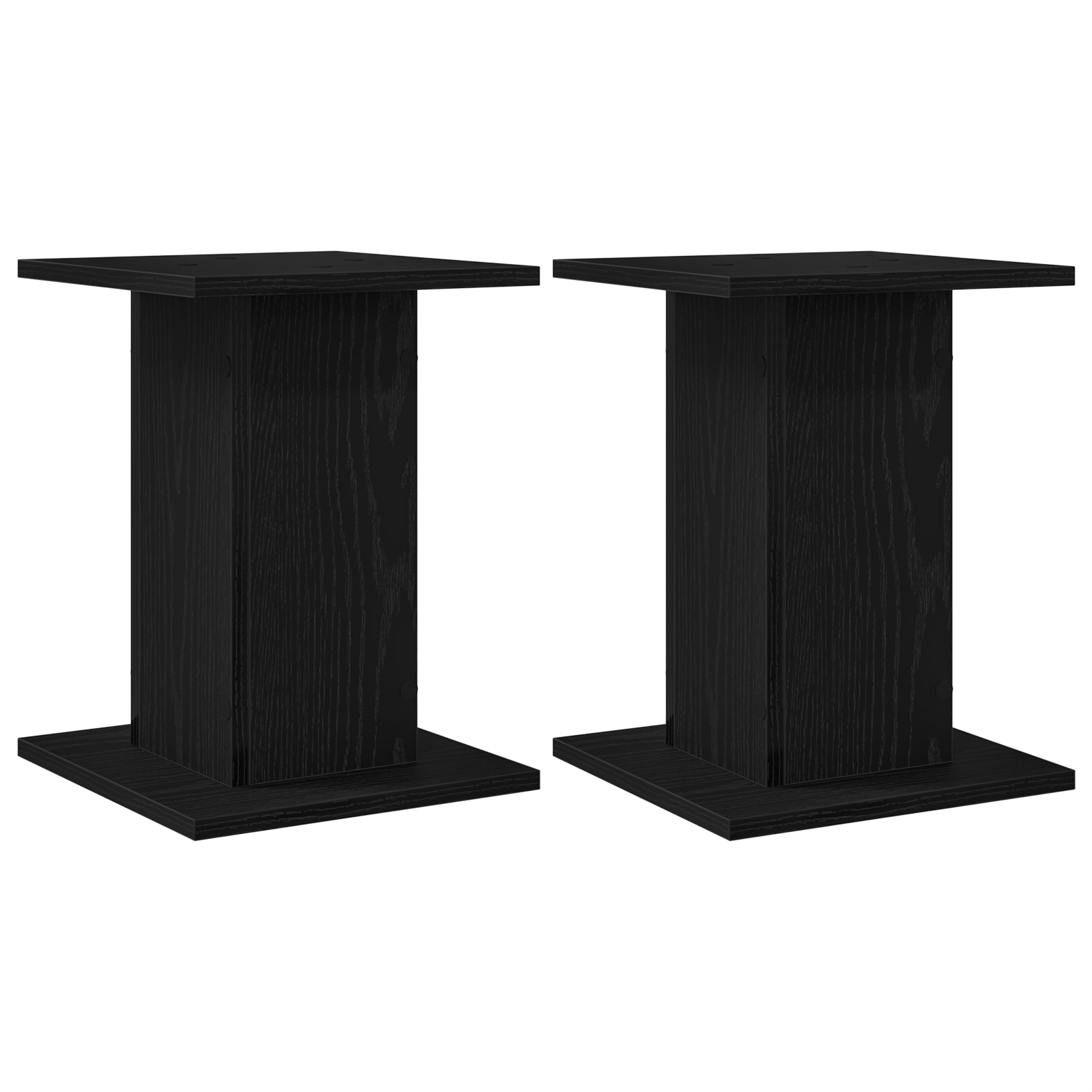 Suport plante, 2 buc., stejar negru, 30x30x40 cm lemn prelucrat — imaginea 2