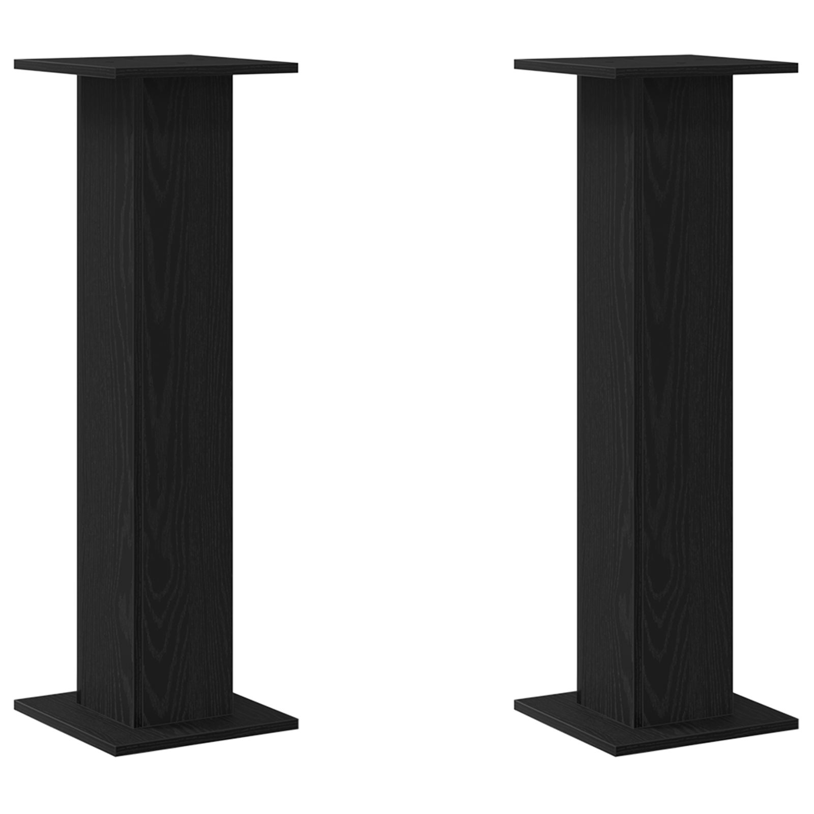 Suport plante, 2 buc., stejar negru, 30x30x95 cm lemn prelucrat — imaginea 2