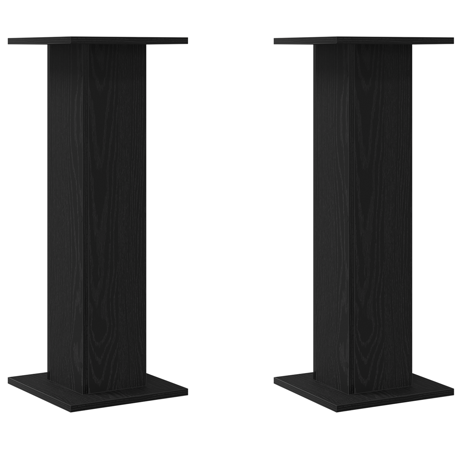 Suport plante, 2 buc., stejar negru, 30x30x80 cm lemn prelucrat — imaginea 2