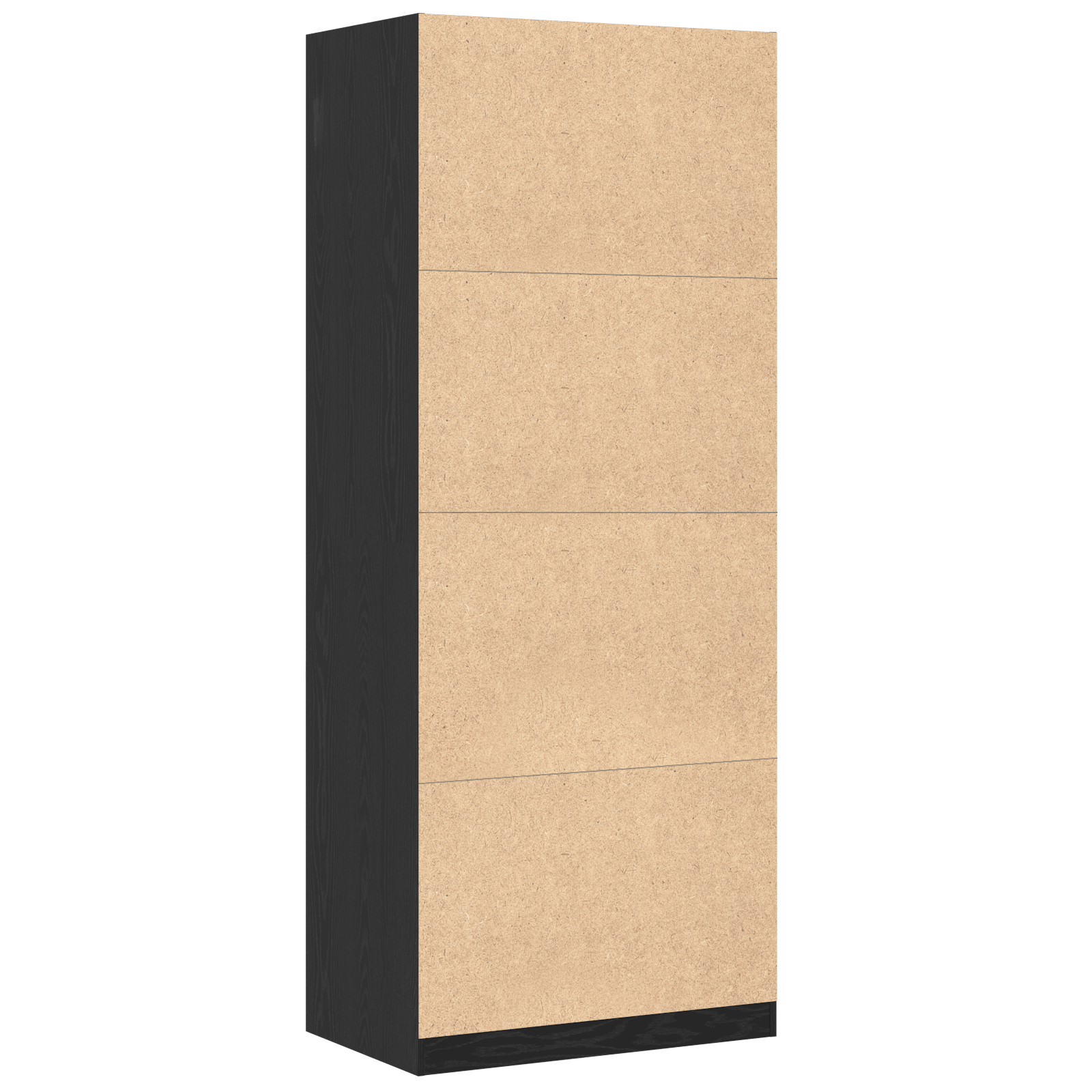 Dulap Negru Stejar 80x50x200 cm din lemn prelucrat — imaginea 5