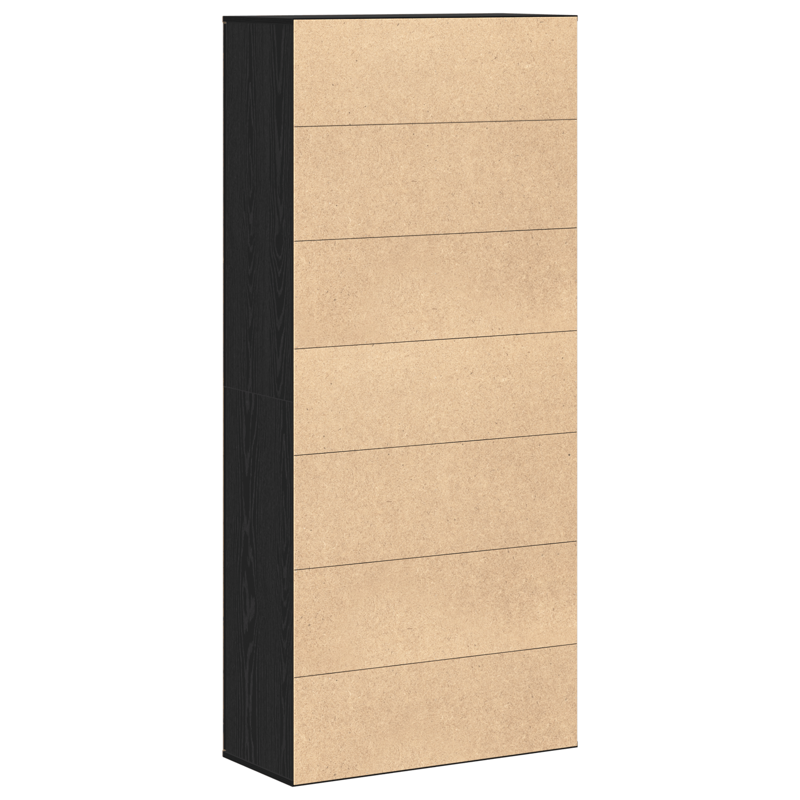 Highboard Stejar Negru 80x35x180 cm Lemn prelucrat — imaginea 7