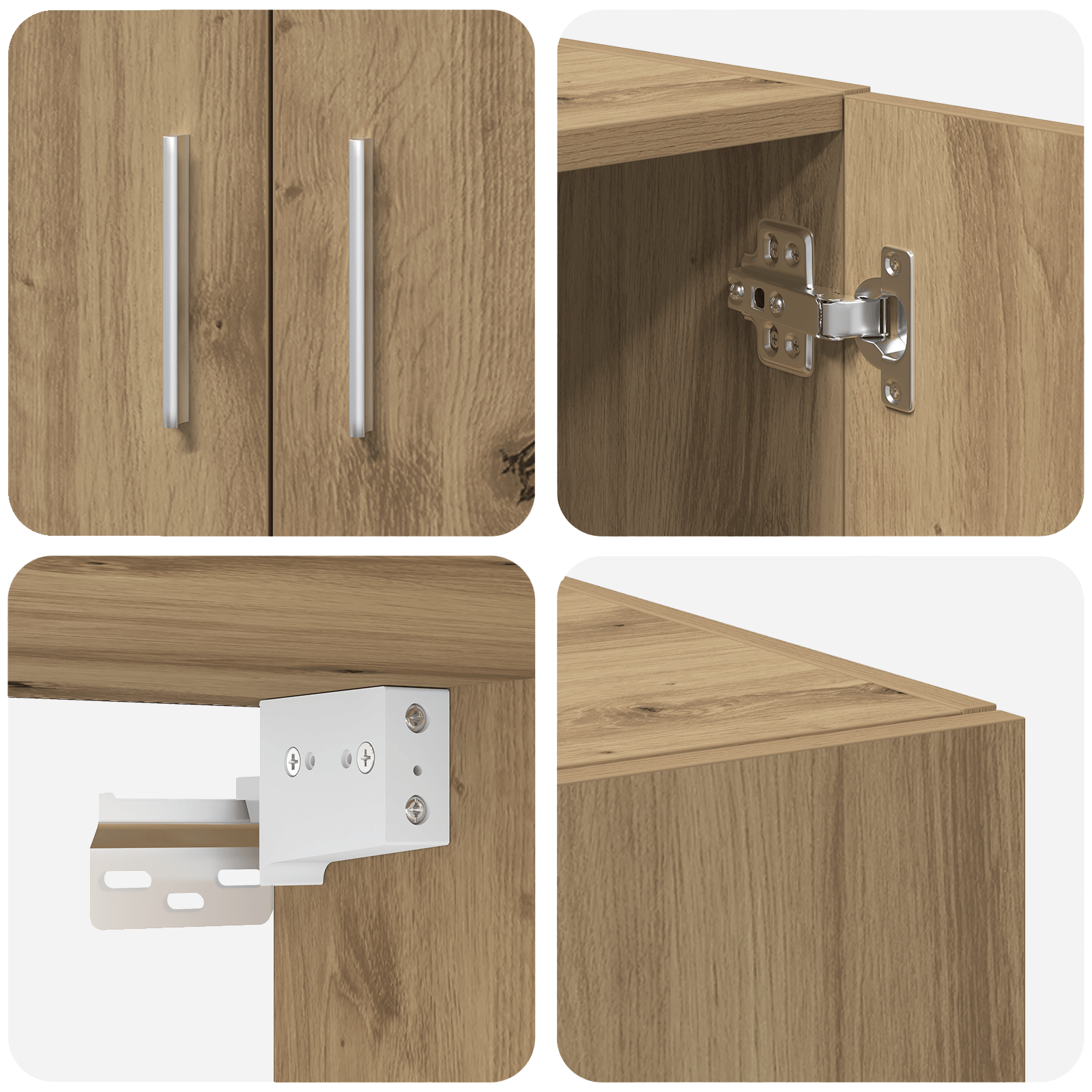 Dulap de depozitare Stejar Artizan 70x42.5x225 cm Lemn prelucrat — imaginea 11