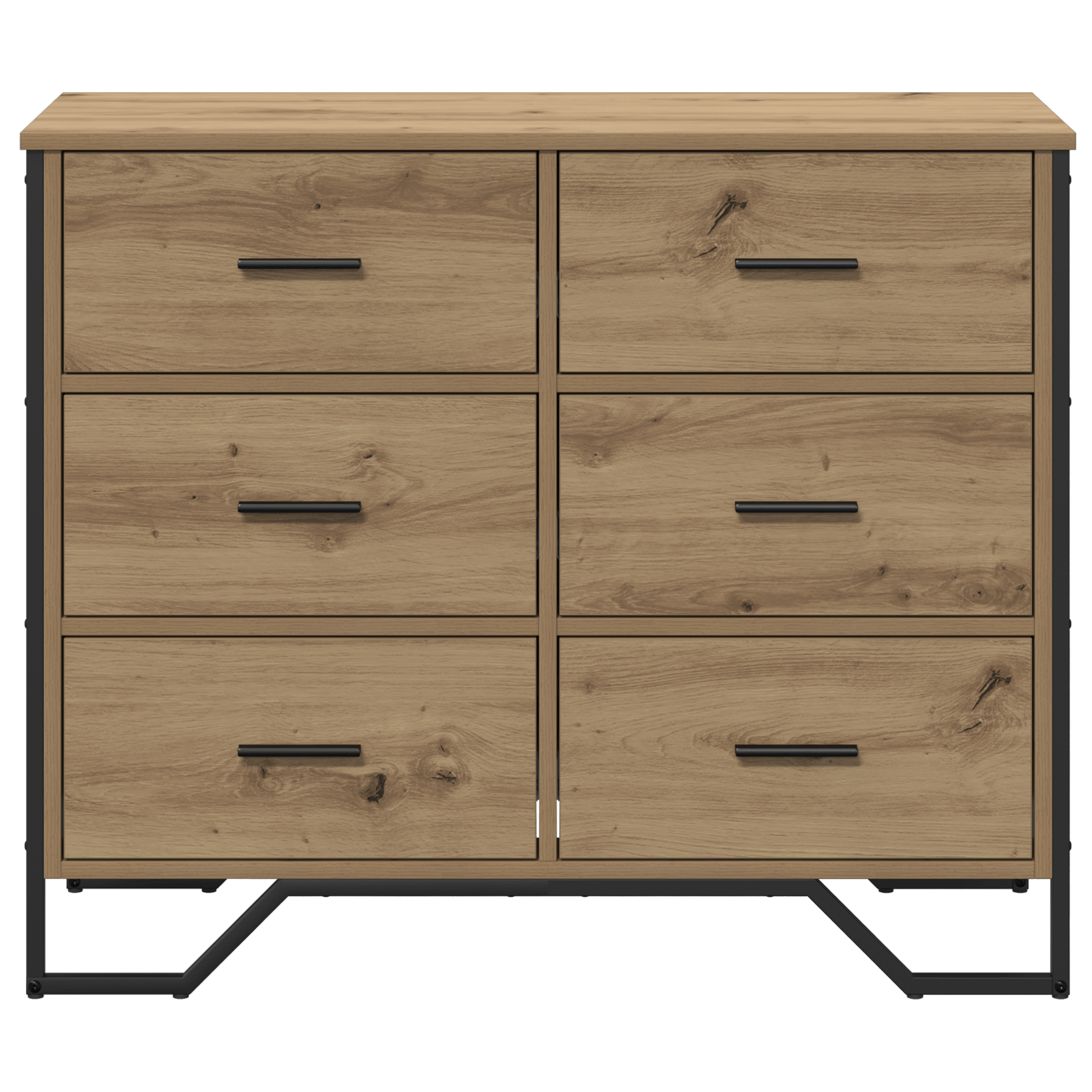 Comoda din Stejar Artizanal 91x35.5x74.5 cm Lemn Inginerizat — imaginea 6
