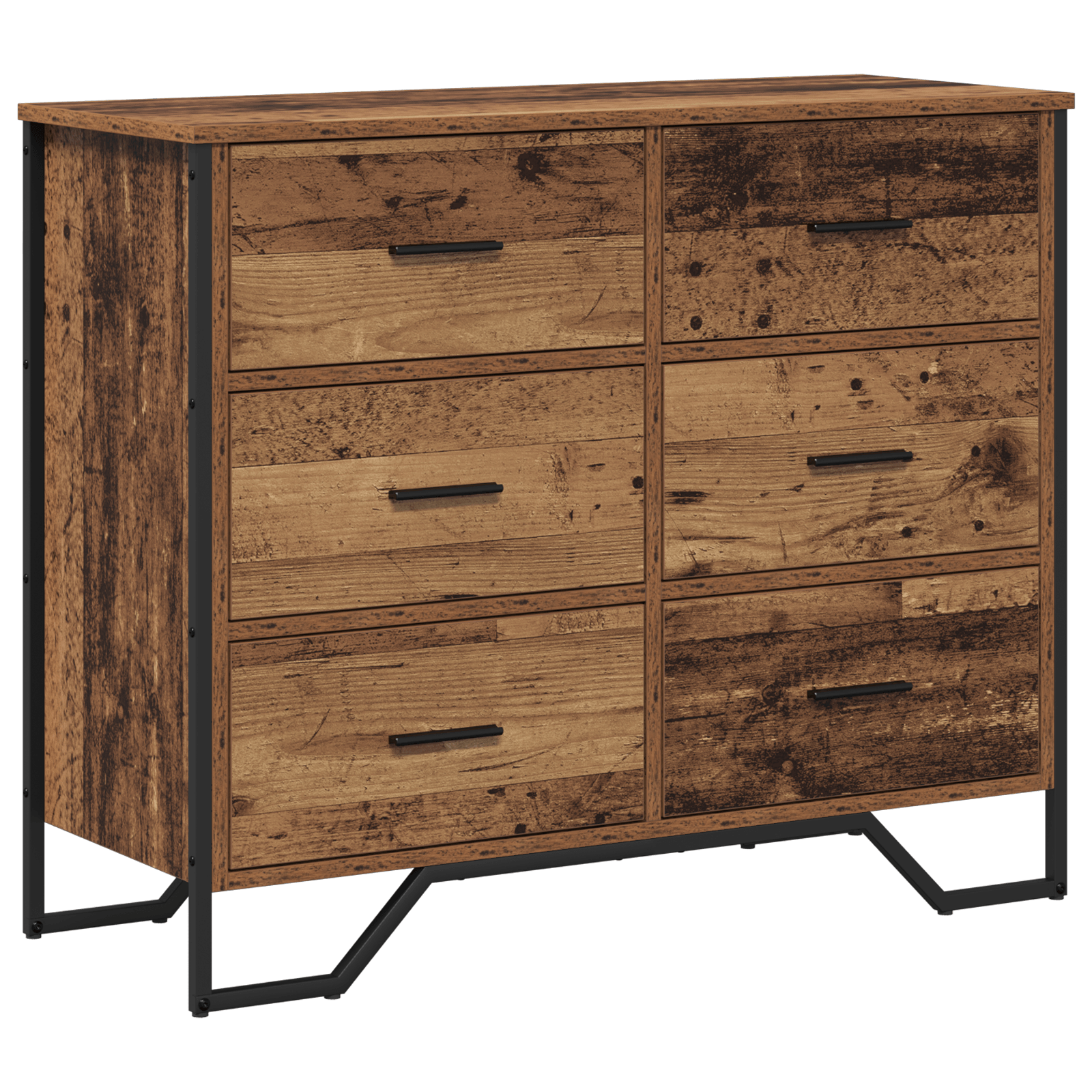 Comoda Lemn Vechi 91x35.5x74.5 cm Lemn Prelucrat — imaginea 2