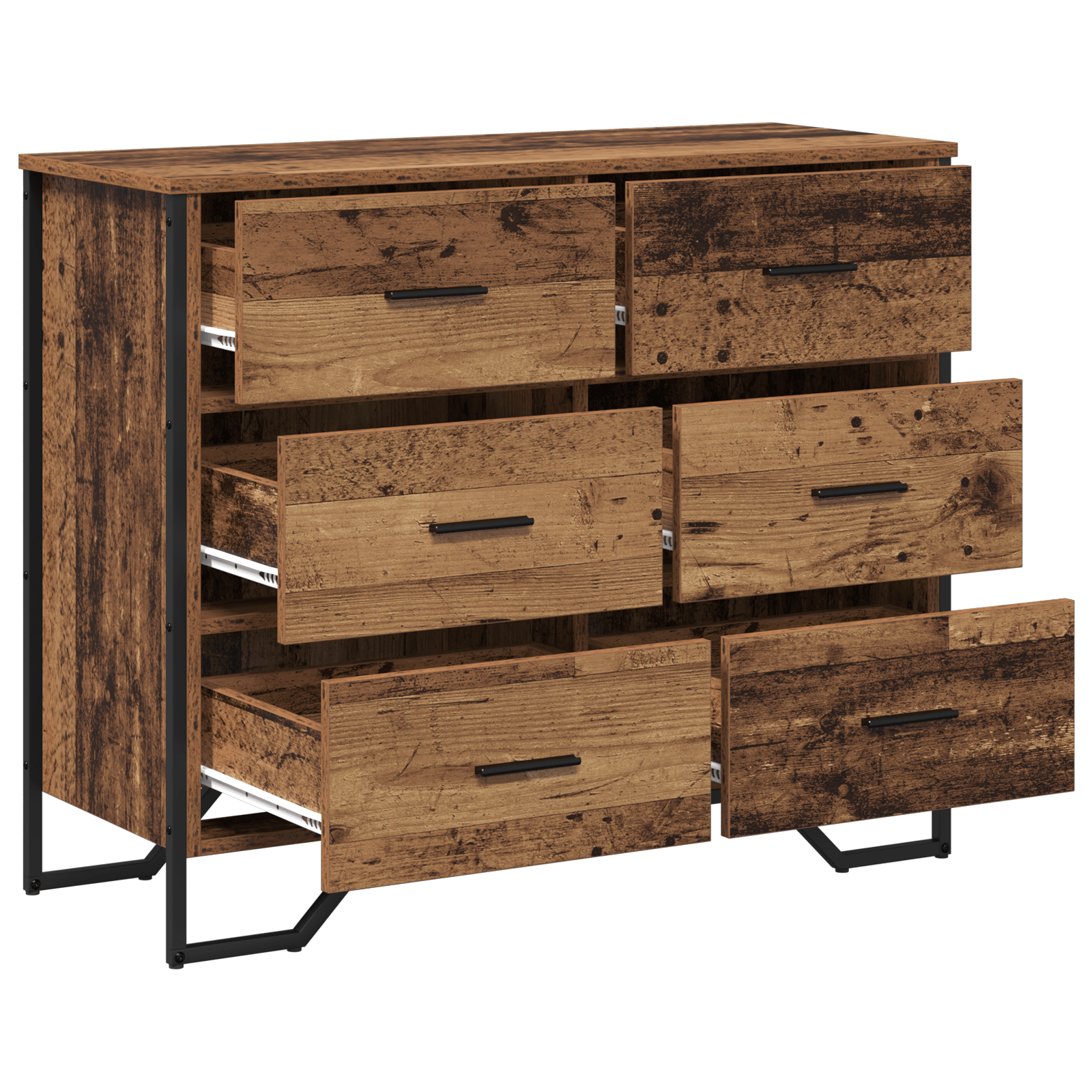 Comoda Lemn Vechi 91x35.5x74.5 cm Lemn Prelucrat — imaginea 5