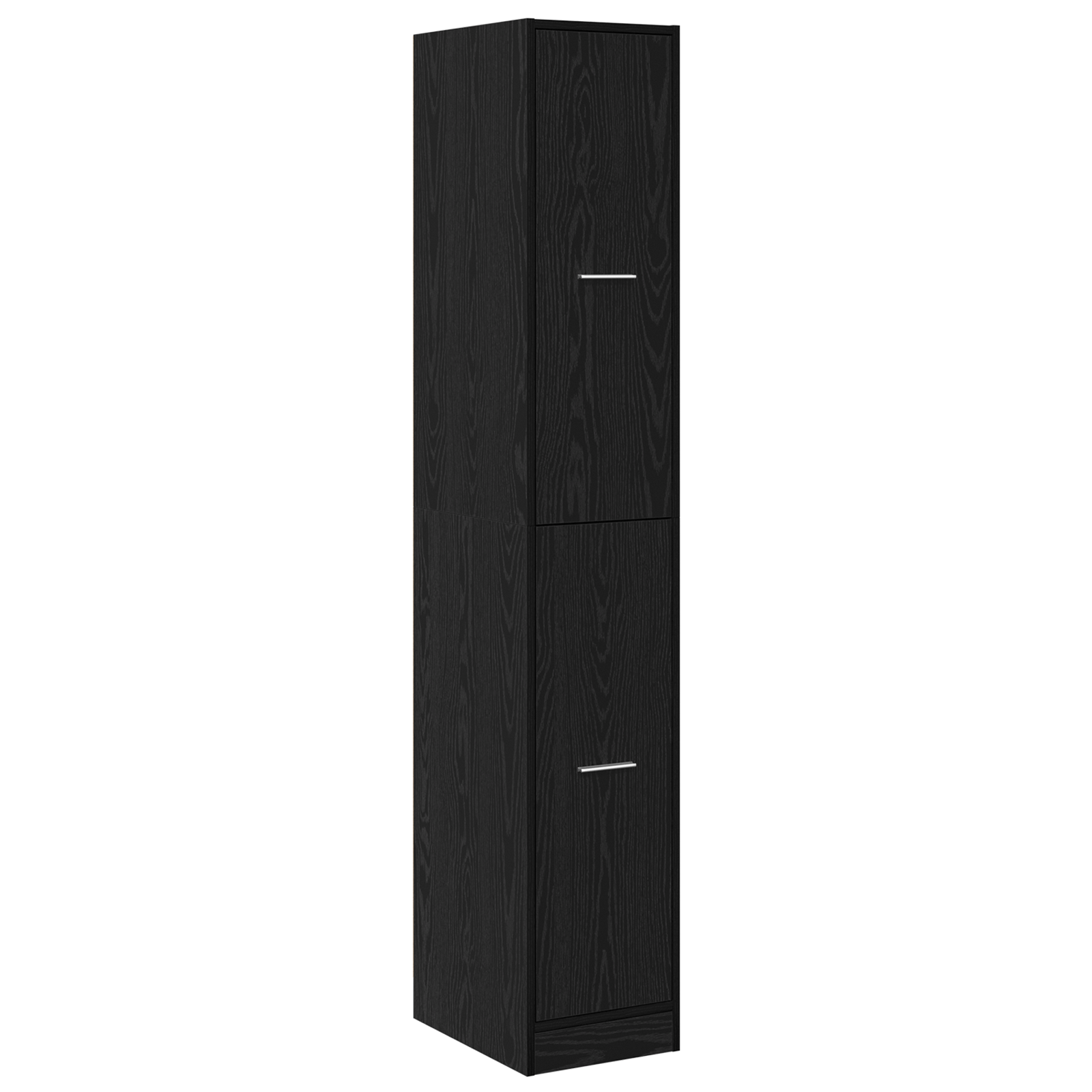 Dulap de Apothecary Negru de Stejar 30x41x174.5 cm din Lemn Stratificat — imaginea 2