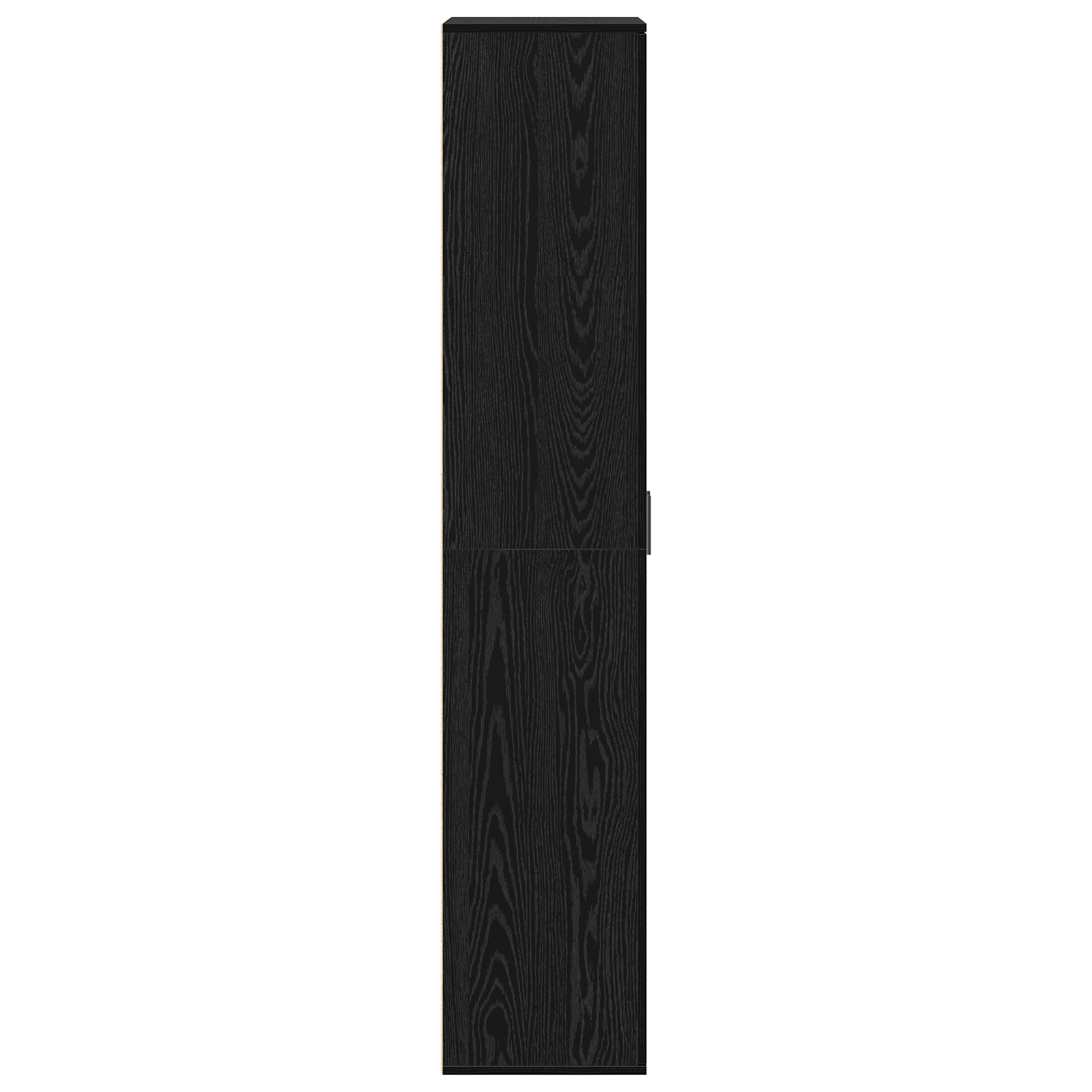 Vitrina Stejar Negru 70x35x180 cm Lemn prelucrat — imaginea 7