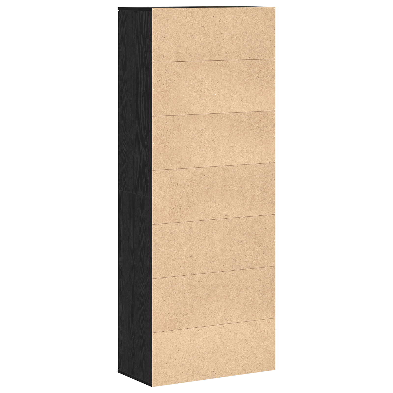 Vitrina Stejar Negru 70x35x180 cm Lemn prelucrat — imaginea 8
