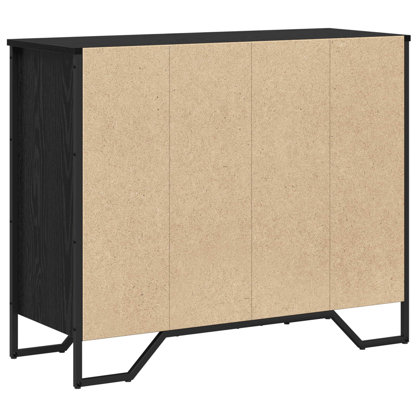 Comoda cu Sertare Stejar Negru 91x35.5x74.5 cm Lemn prelucrat — imaginea 8