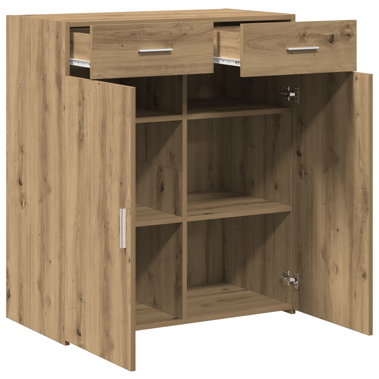 Dulap de depozitare Stejar Artisan 80x42.5x93.5 cm Lemn prelucrat — imaginea 5
