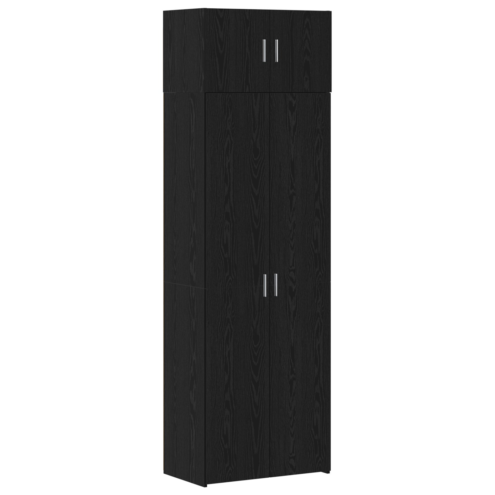Dulap de depozitare Stejar Negru 70x42.5x225 cm Lemn procesat — imaginea 2