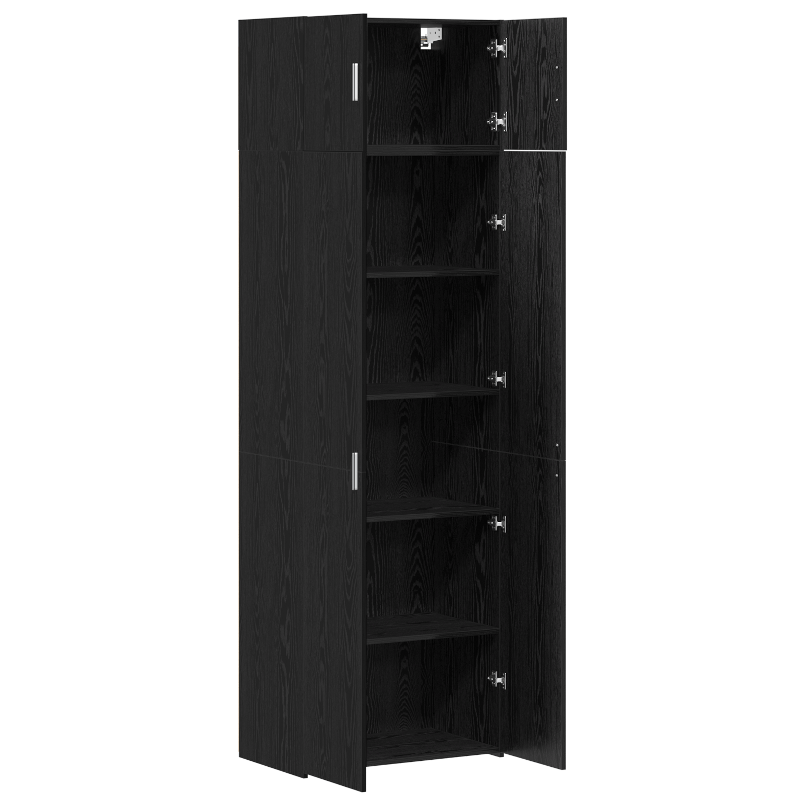 Dulap de depozitare Stejar Negru 70x42.5x225 cm Lemn prelucrat — imaginea 5