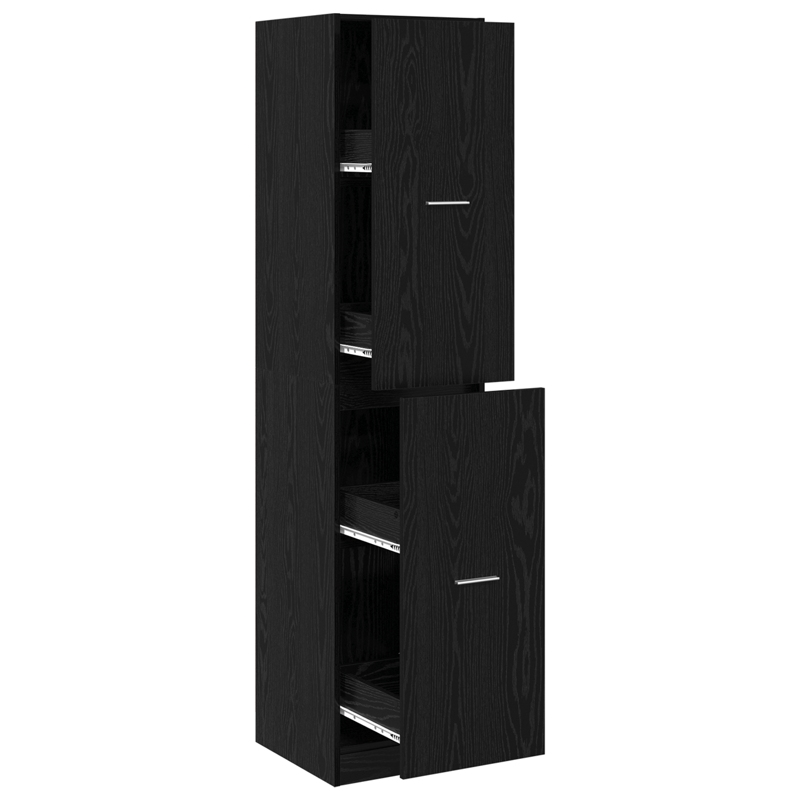 Dulap apothecary Stejar Negru 40x41x174.5 cm Lemn stratificat — imaginea 5