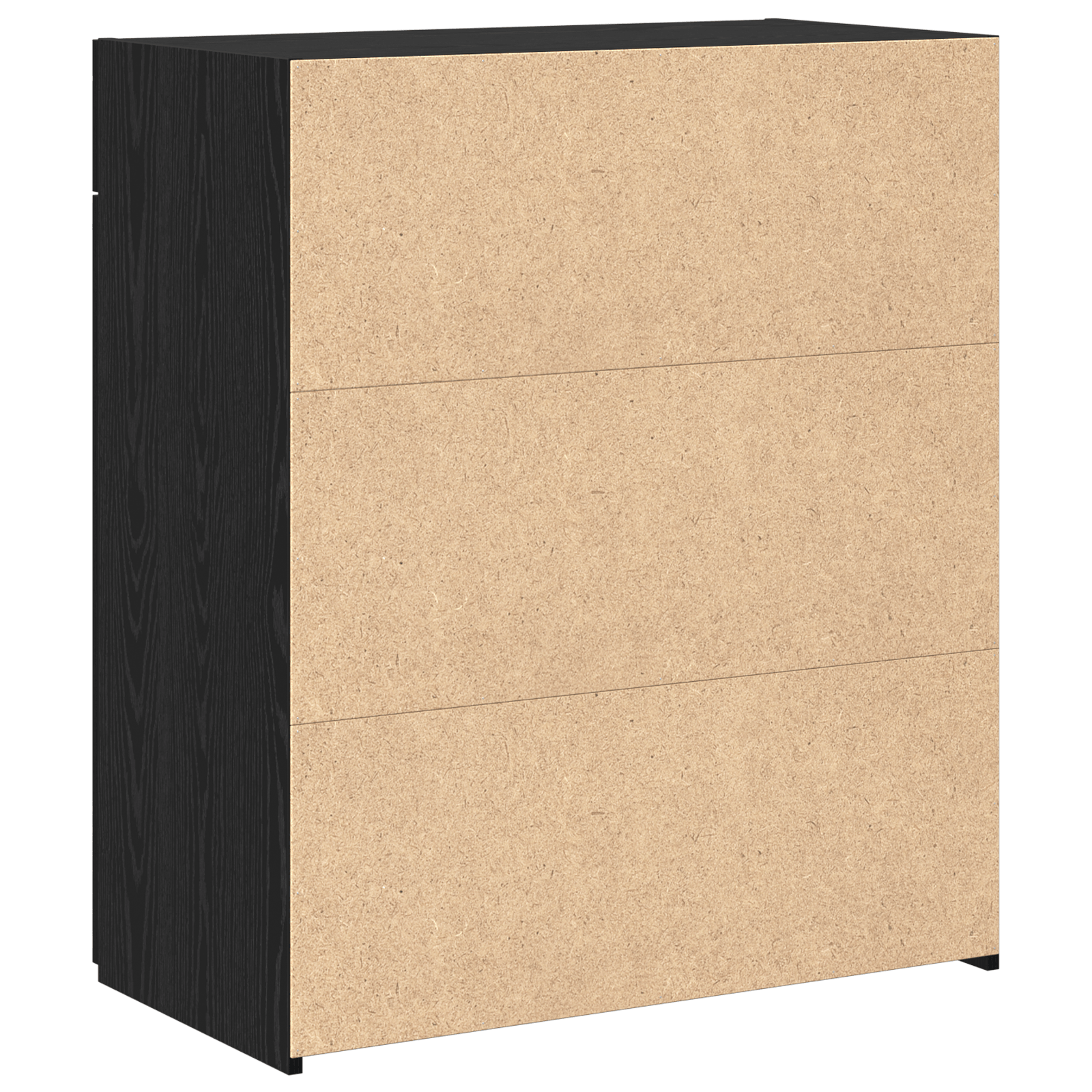 Sifonier Stejar Negru 80x42.5x93.5 cm Lemn Ingineresc — imaginea 8