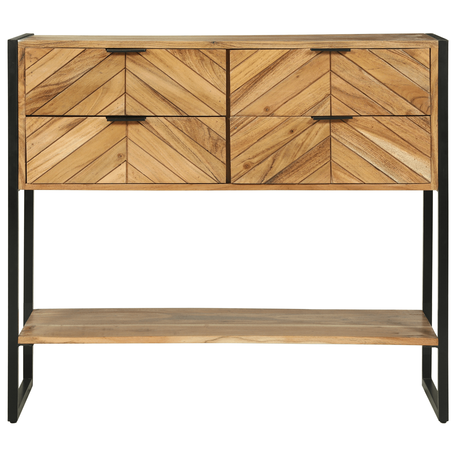 Masa consola 90x35x80 cm Lemn masiv Acacia — imaginea 5
