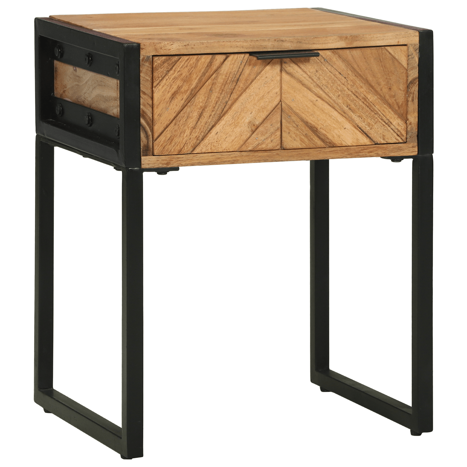 Noptiera, 40x35x50 cm, lemn masiv de acacia — imaginea 8