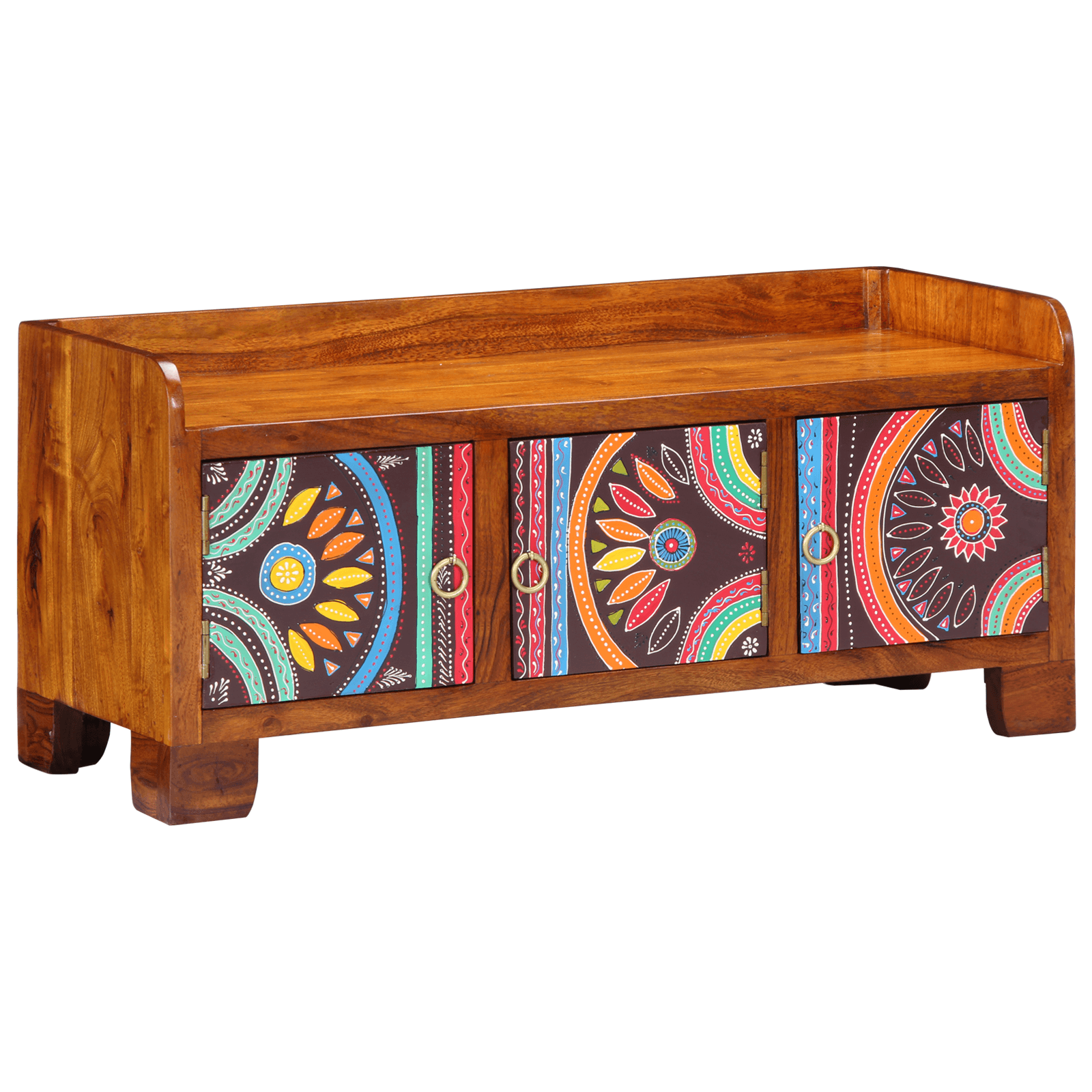 Banca de pantofi, 90x35x40 cm, lemn masiv de acacia