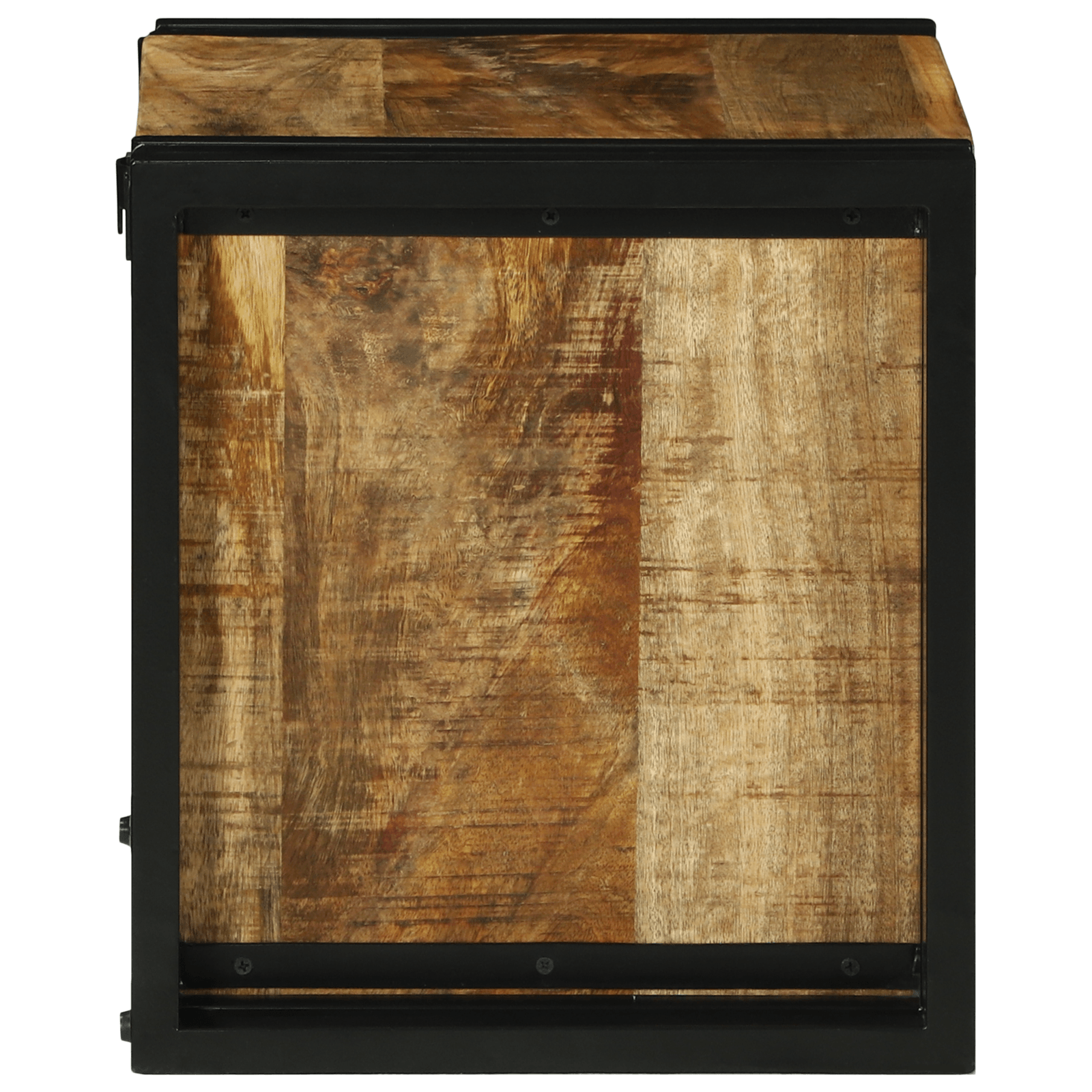 Raft de vin 34.5 x 35 x 39 cm Lemn solid Lemn de mango brut — imaginea 5