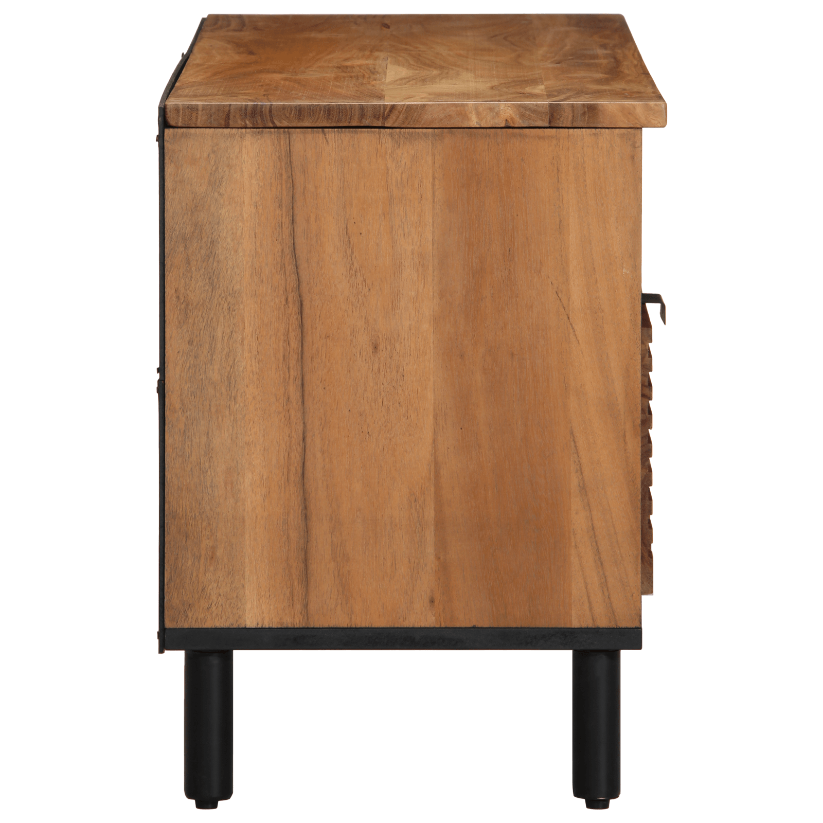 Dulap TV, 100x33,5x46 cm, lemn masiv acacia — imaginea 5
