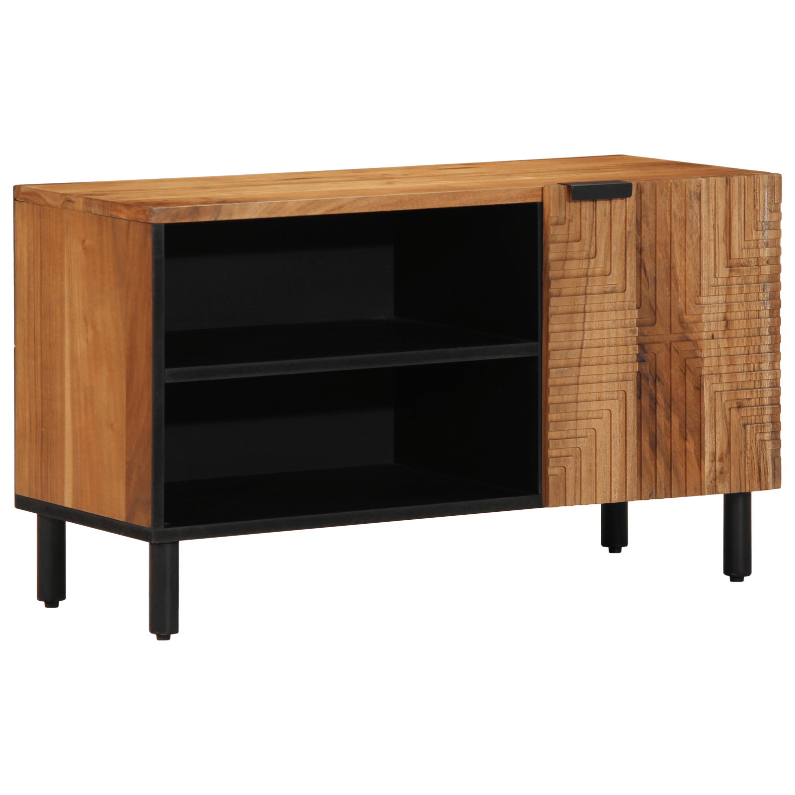 Dulap TV, 80x31,5x46 cm, lemn masiv acacia — imaginea 2