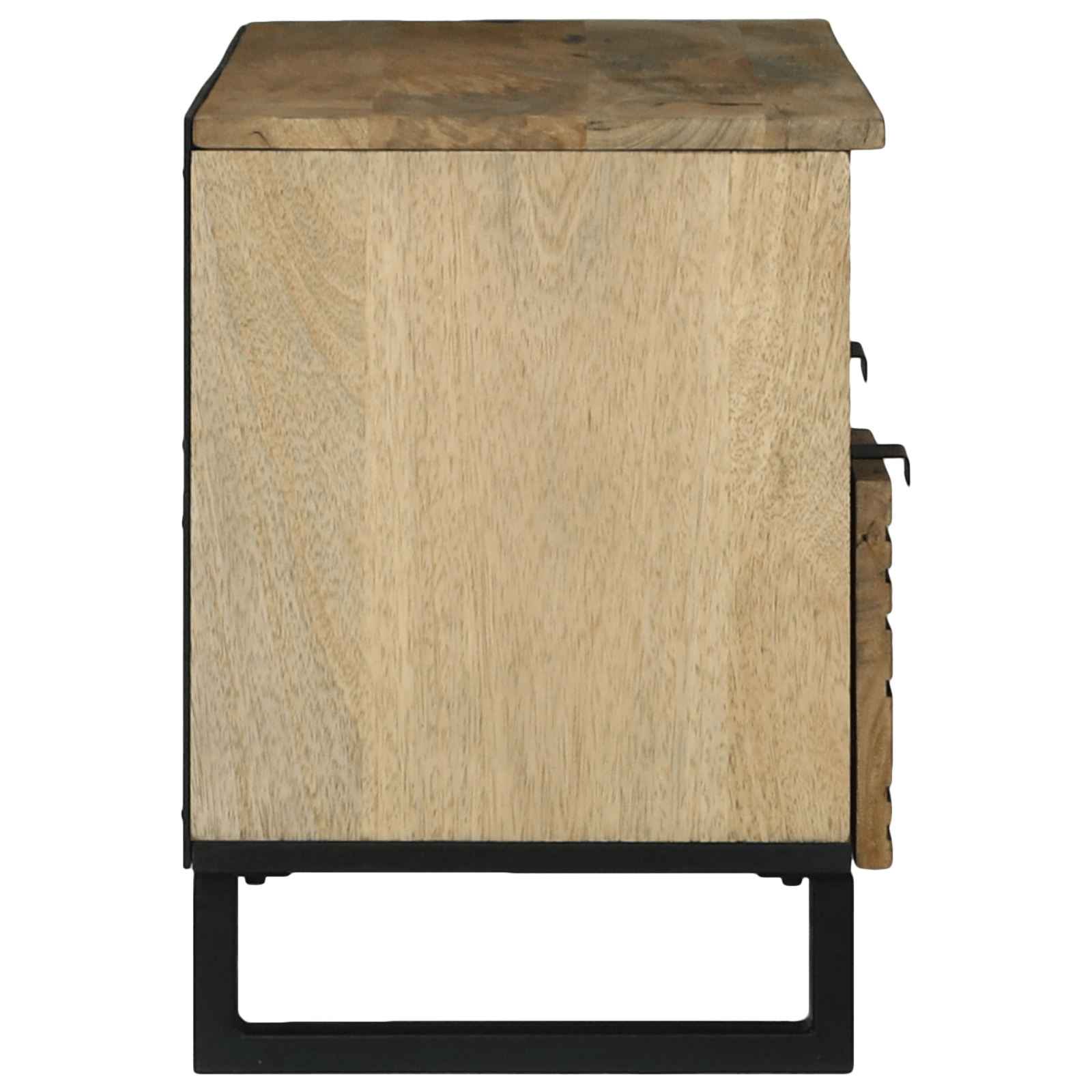 Cabinet TV 100x33.5x46 cm Lemn masiv de mango — imaginea 4