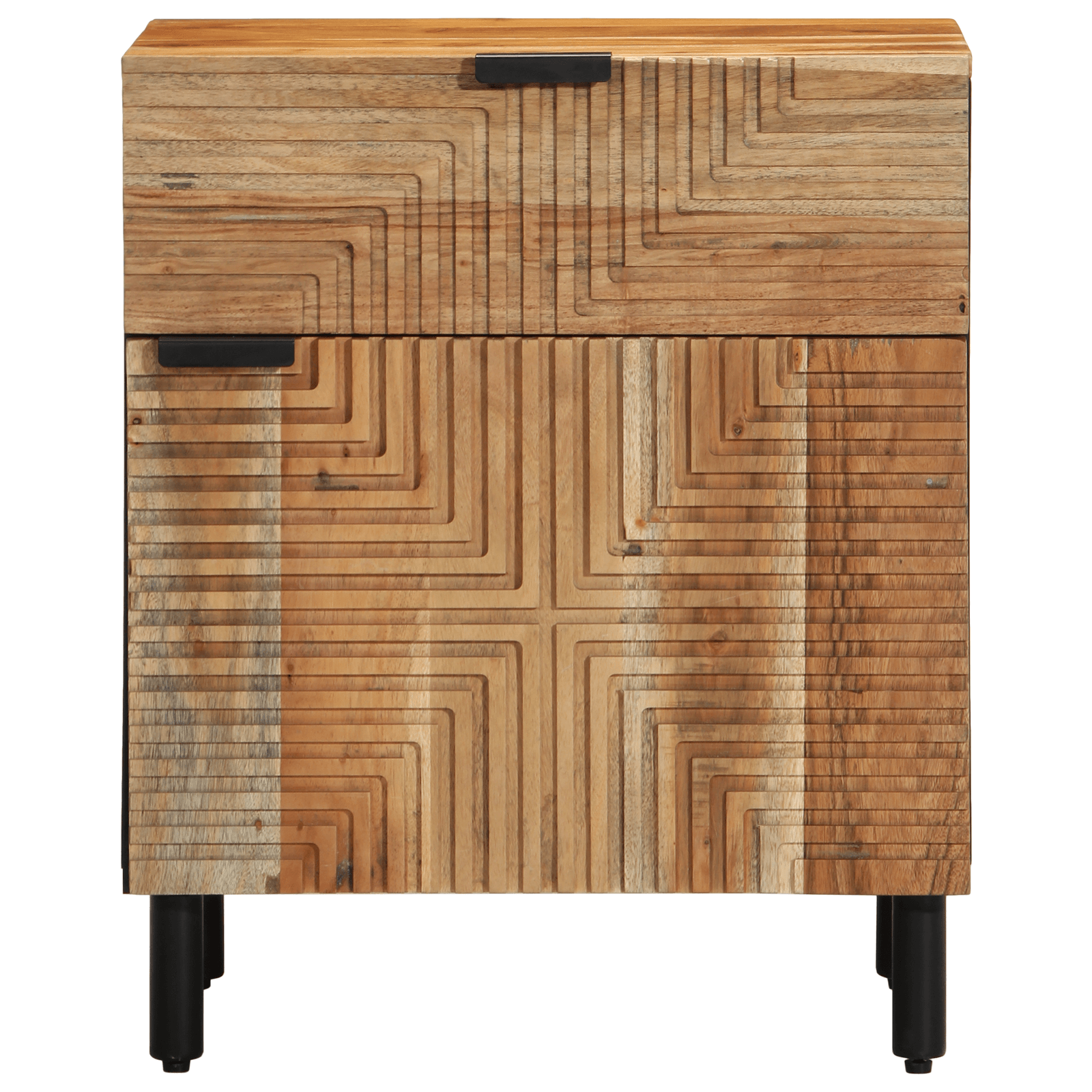 Noptiera, 50x33x60 cm, lemn masiv de acacia — imaginea 4
