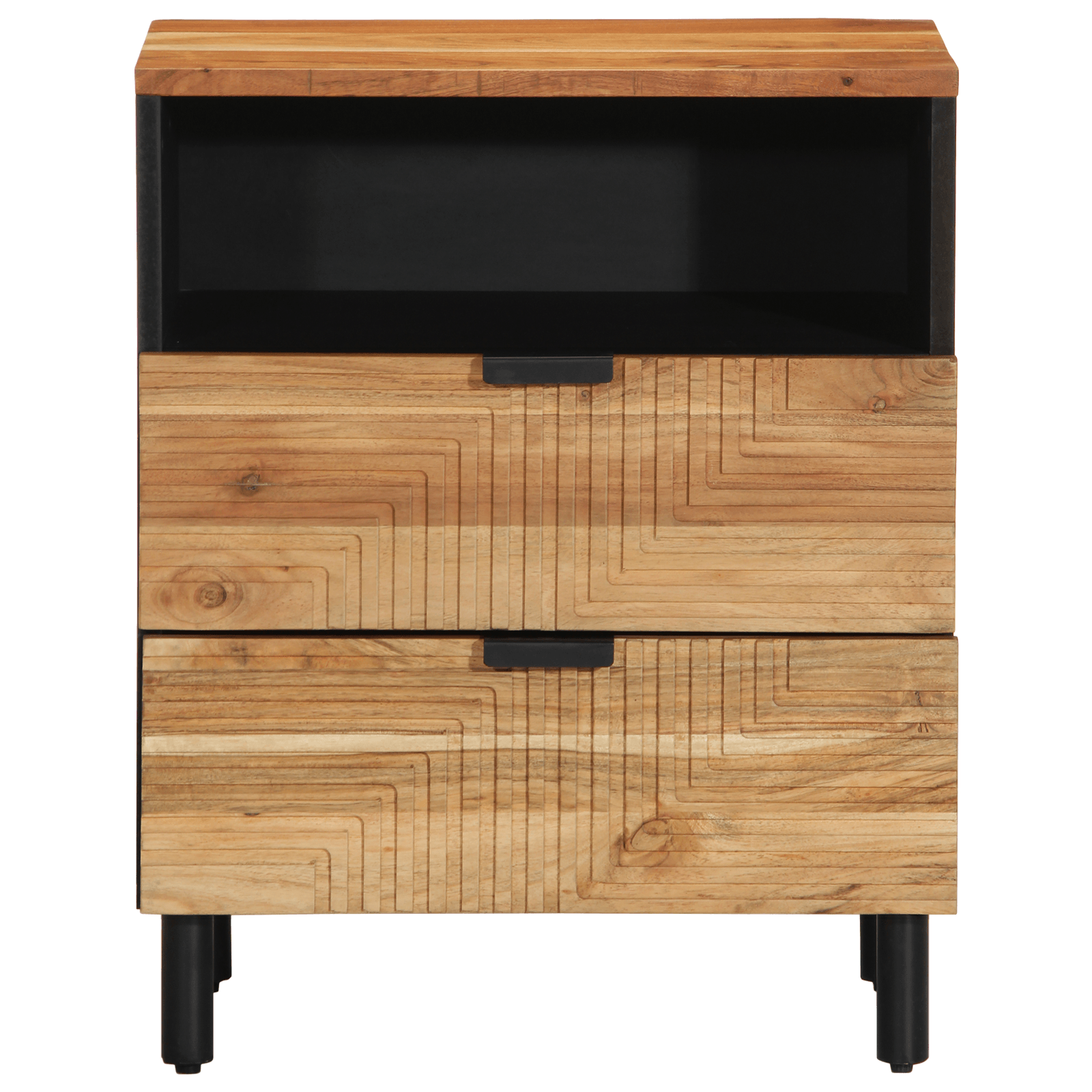 Noptiera, 50x33x62 cm, lemn masiv de acacia — imaginea 4