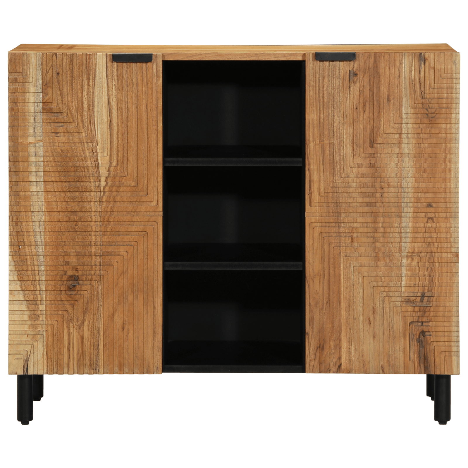 CumA acest Sideboard de 90x33x75 cm din Lemn Masiv de Acacia — imaginea 3