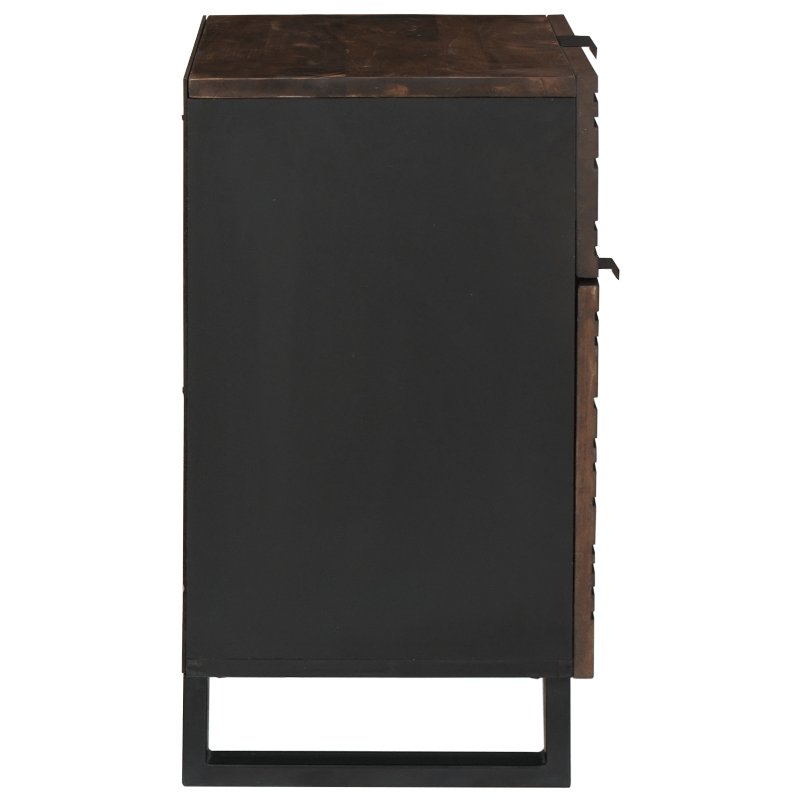 Cabinet lateral 50x33x60 cm Lemn masiv Nuc — imaginea 4