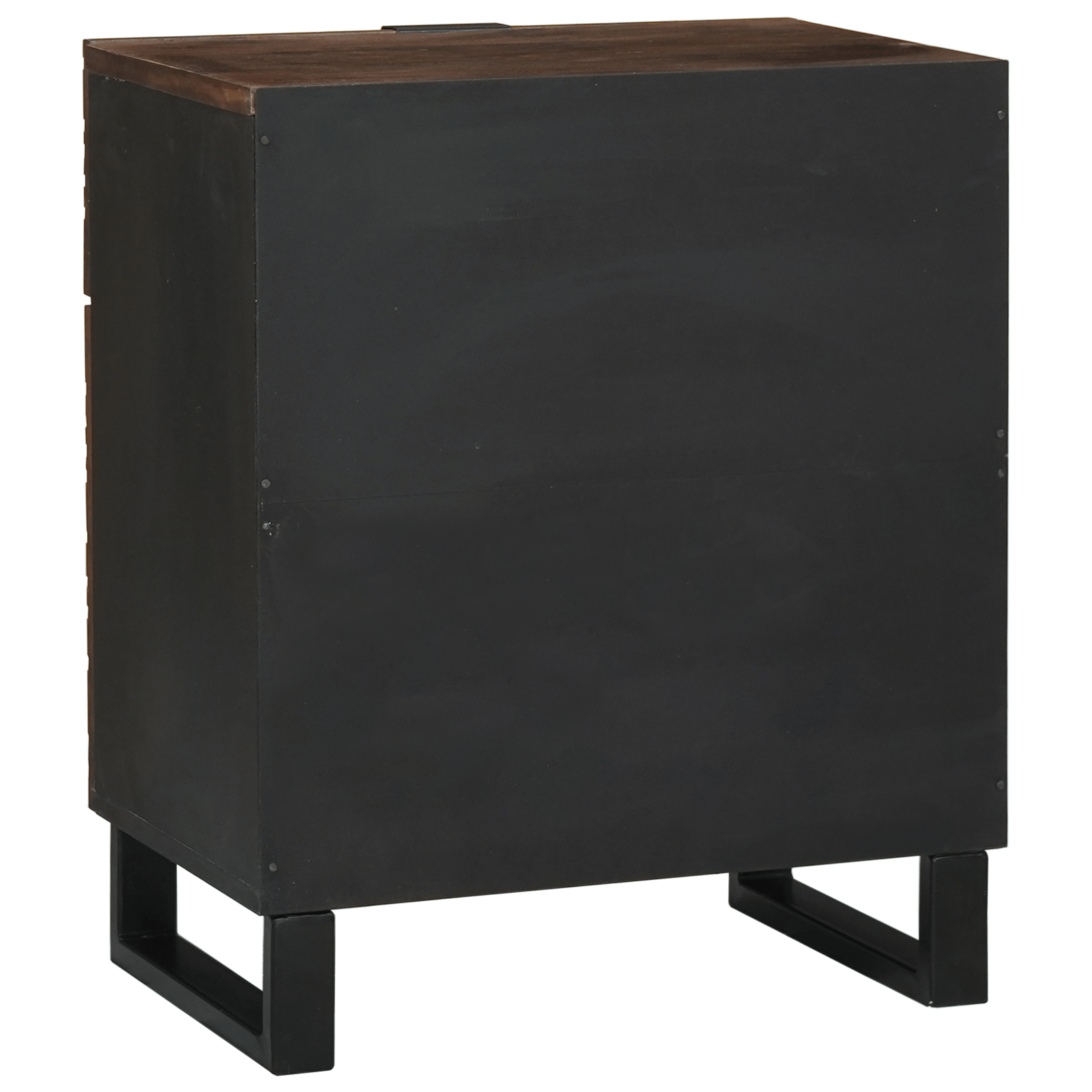 Cabinet lateral 50x33x60 cm Lemn masiv Nuc — imaginea 5