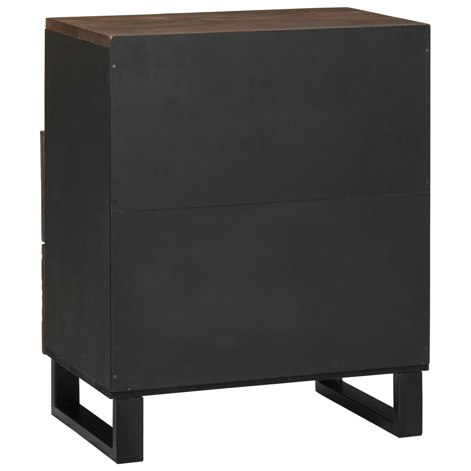 Cabinet de noapte 50x33x60 cm din lemn solid de mango si lemn compus — imaginea 5