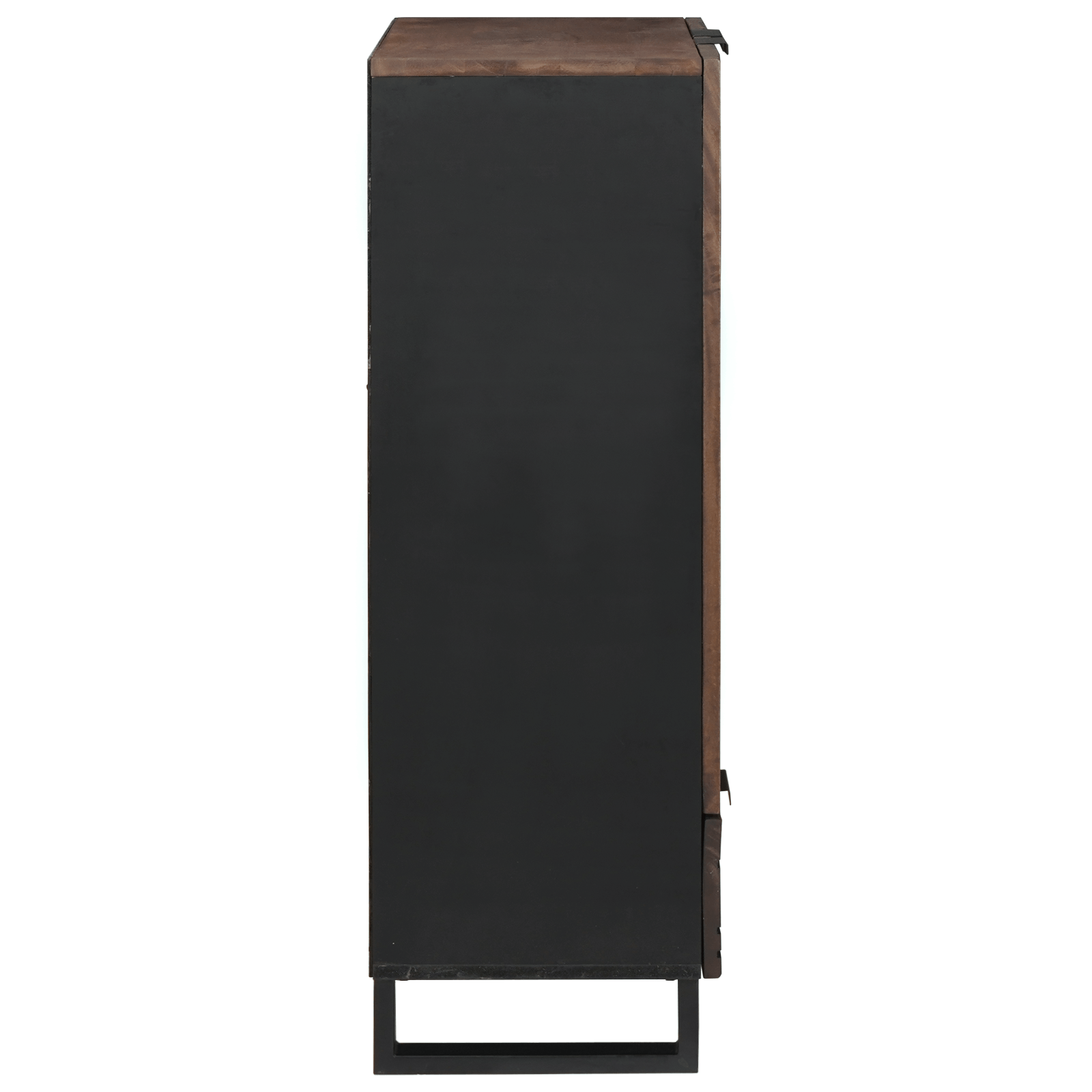 Highboard 60x33.5x100 cm din lemn masiv de nuc — imaginea 4