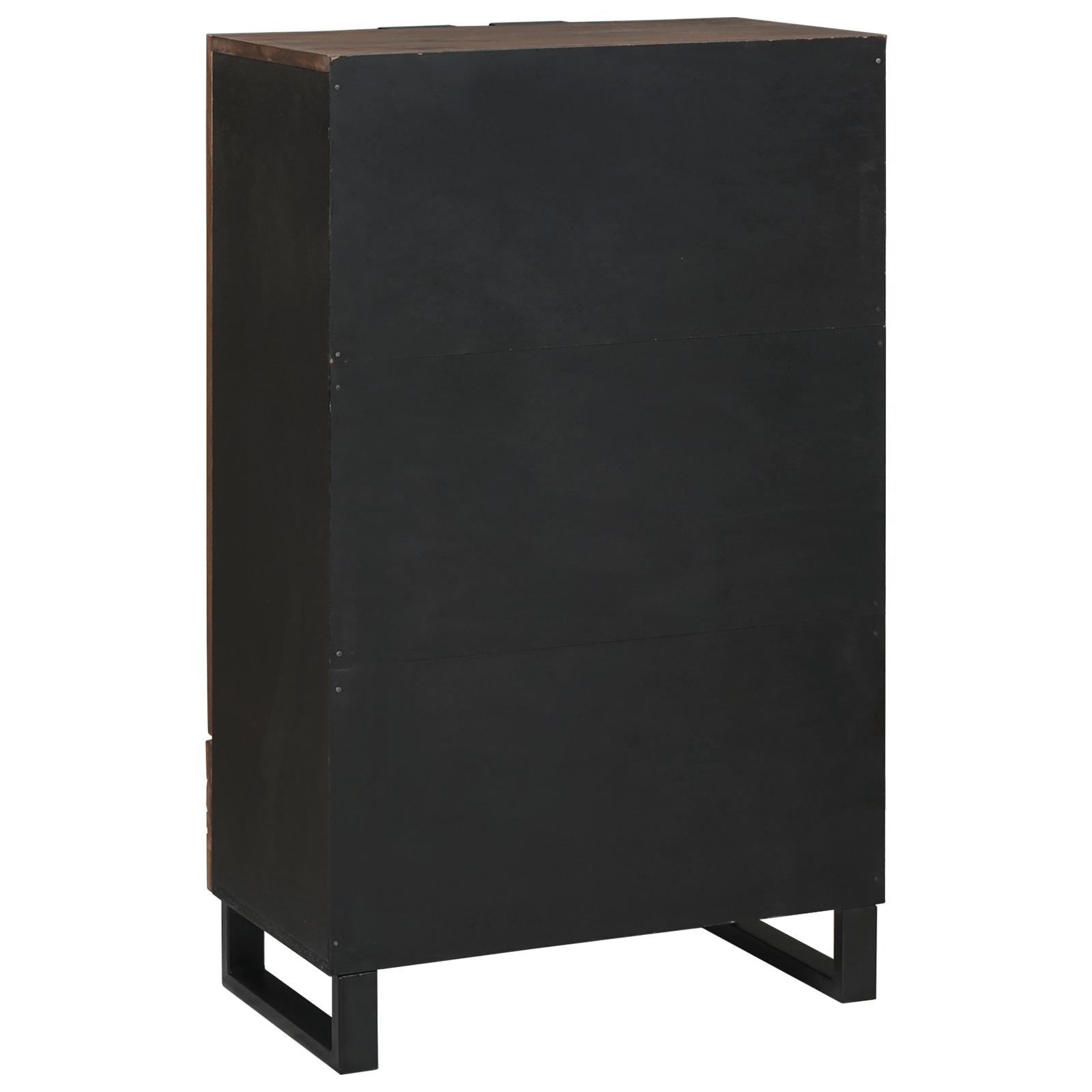 Highboard 60x33.5x100 cm din lemn masiv de nuc — imaginea 5