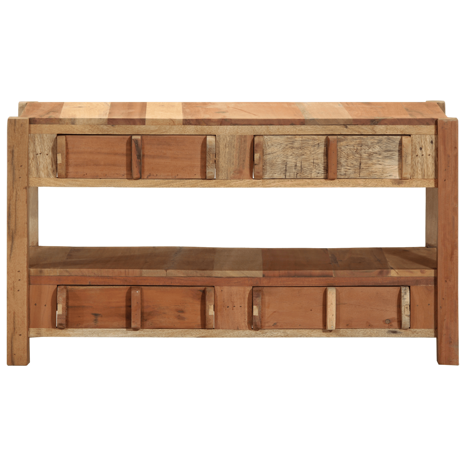 Dulap TV, 83x33x46 cm, lemn masiv reciclat — imaginea 4