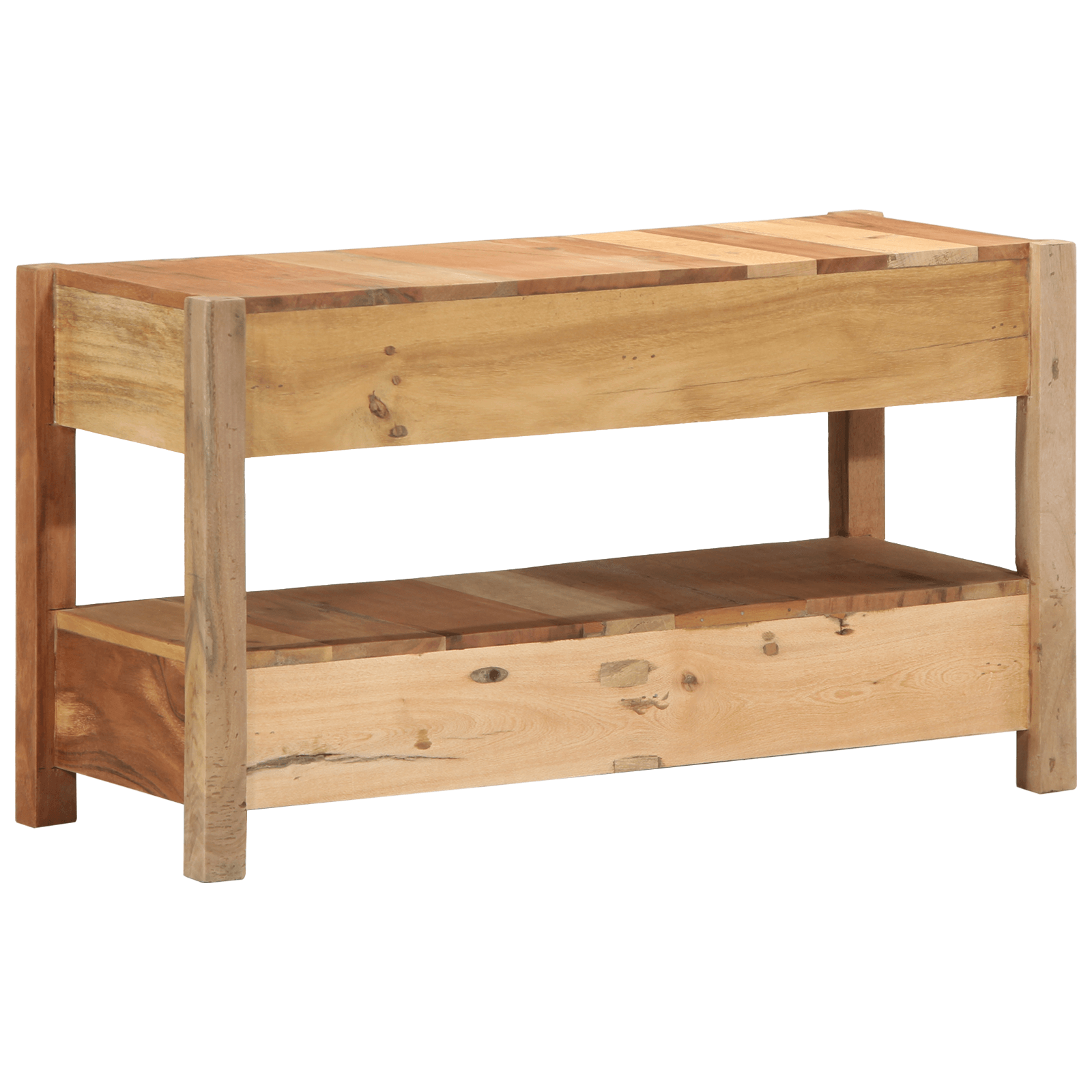 Dulap TV, 83x33x46 cm, lemn masiv reciclat — imaginea 6