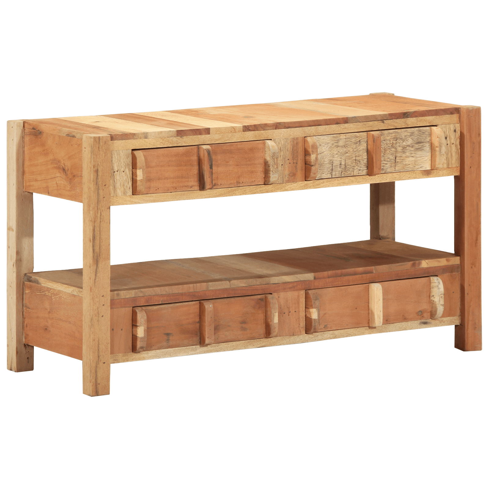 Dulap TV, 83x33x46 cm, lemn masiv reciclat — imaginea 8