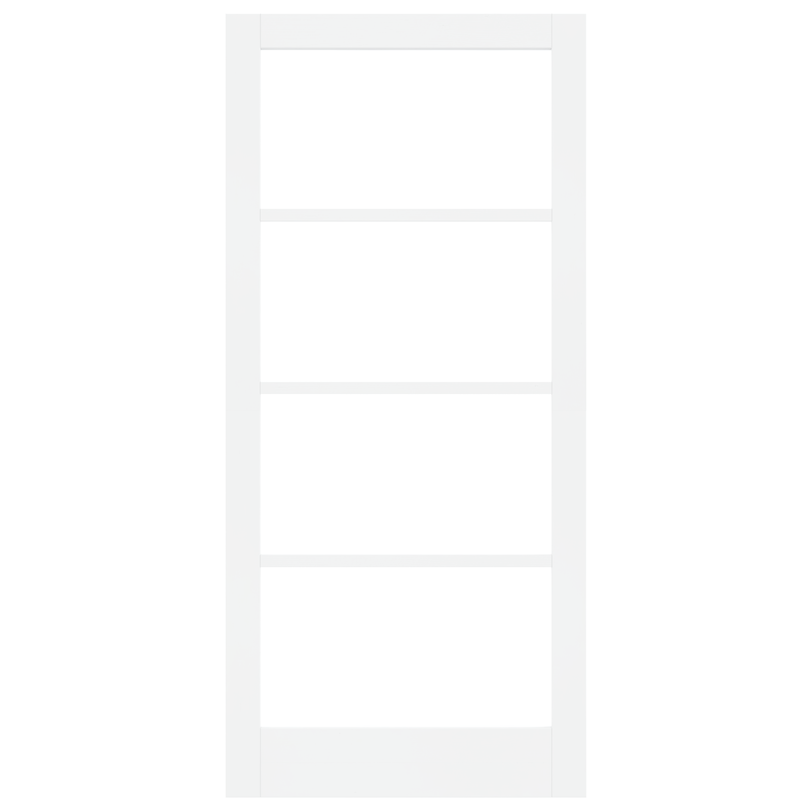 usi de interior cu sticla "ORKDAL" Alb 93x202x4 cm — imaginea 5