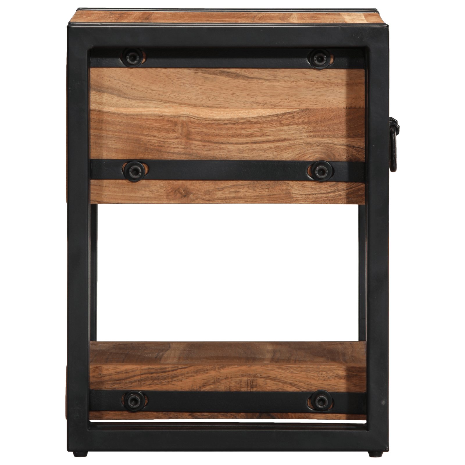 Noptiere, 2 buc., 30x30x40 cm, lemn masiv de acacia — imaginea 8