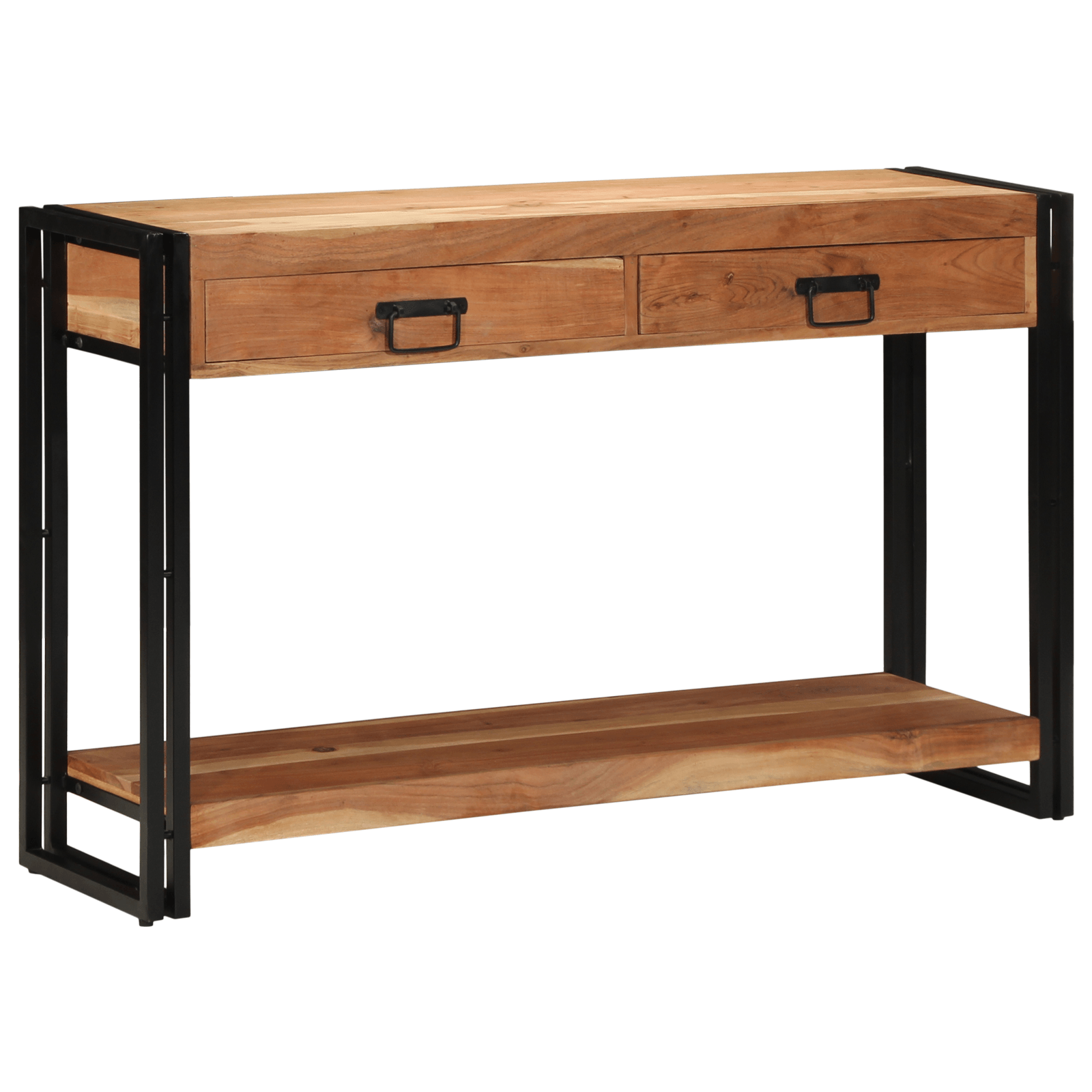 Masa consola, 120x33x75 cm, lemn masiv acacia — imaginea 4