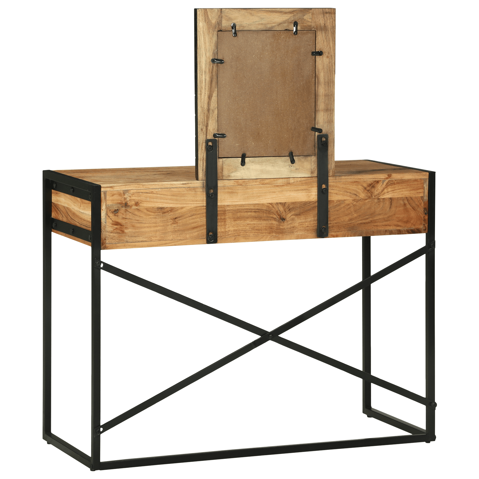 Masa de toaleta cu oglinda 100x40x120 cm Lemn masiv de acacia — imaginea 7