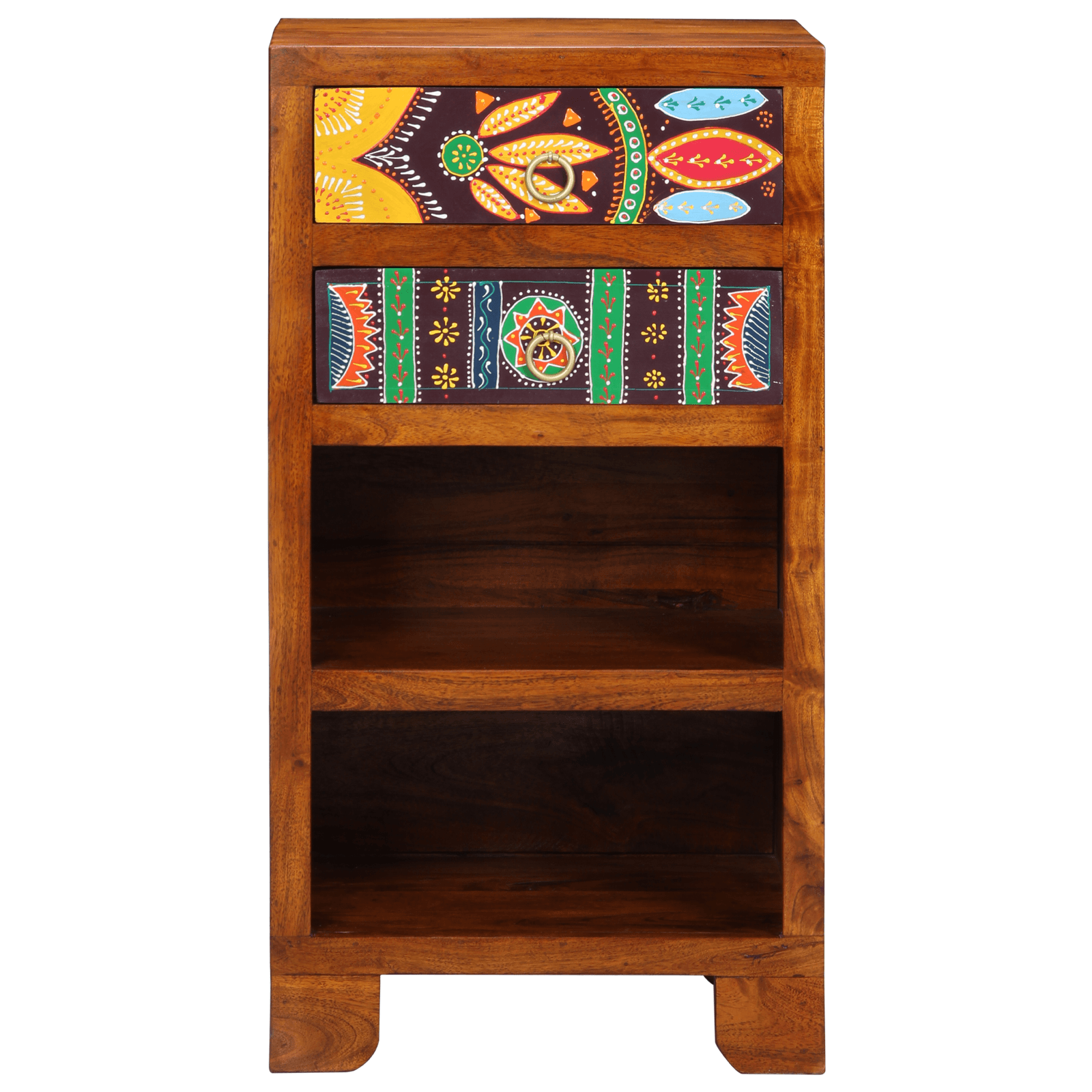 Masa laterala dreptunghiulara Maro miere 40x35x75 cm Lemn solid de acacia — imaginea 5