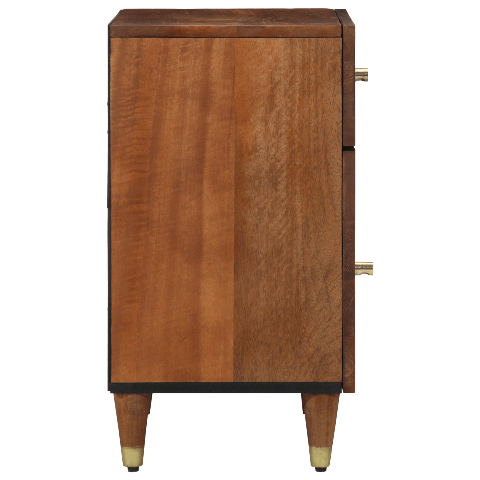 Noptiera Maro-honey Lemn masiv 50 x 33 x 60 cm Durabil Noptiera — imaginea 4