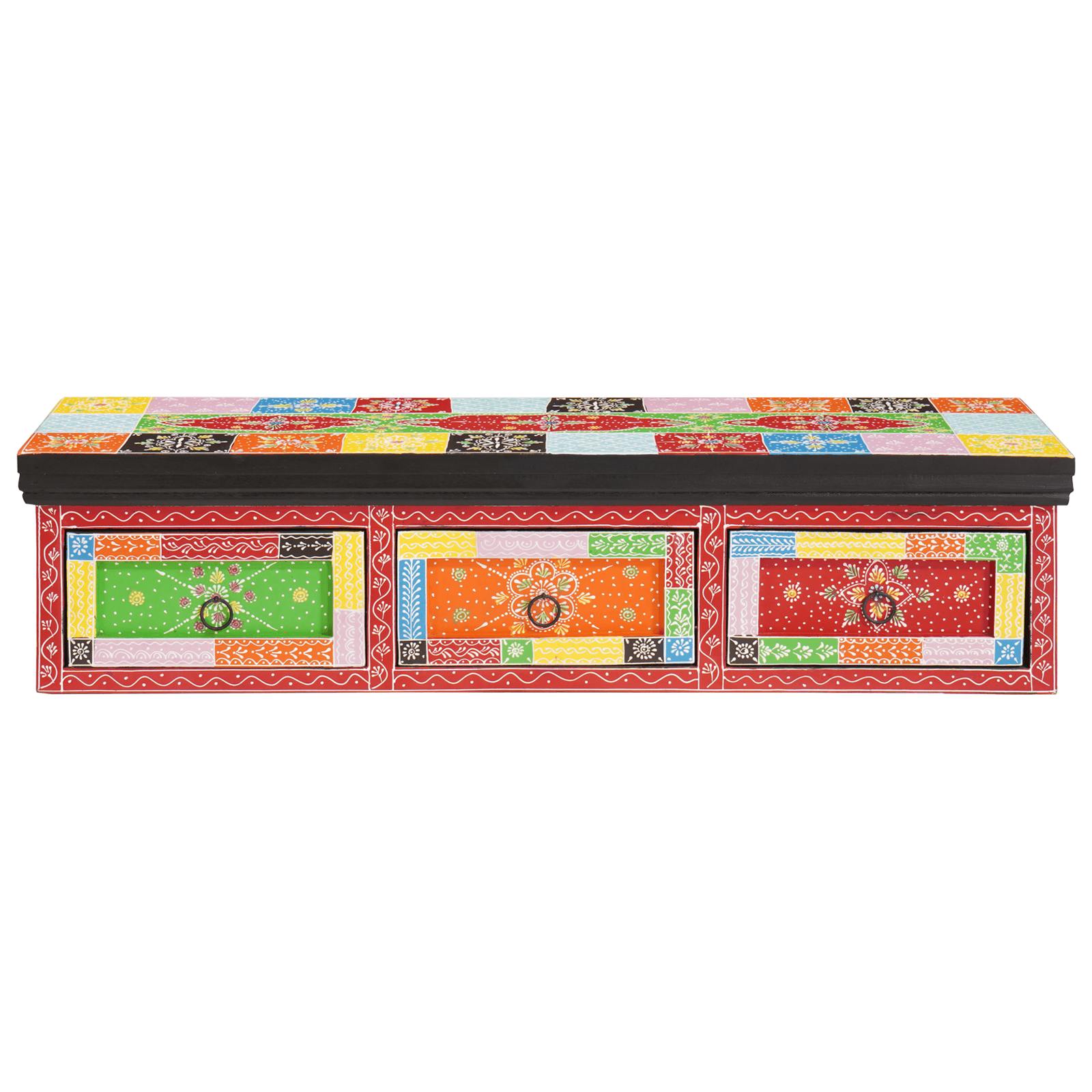 Cabinet TV montat pe perete 100x30x24 cm Lemn masiv Mango — imaginea 2