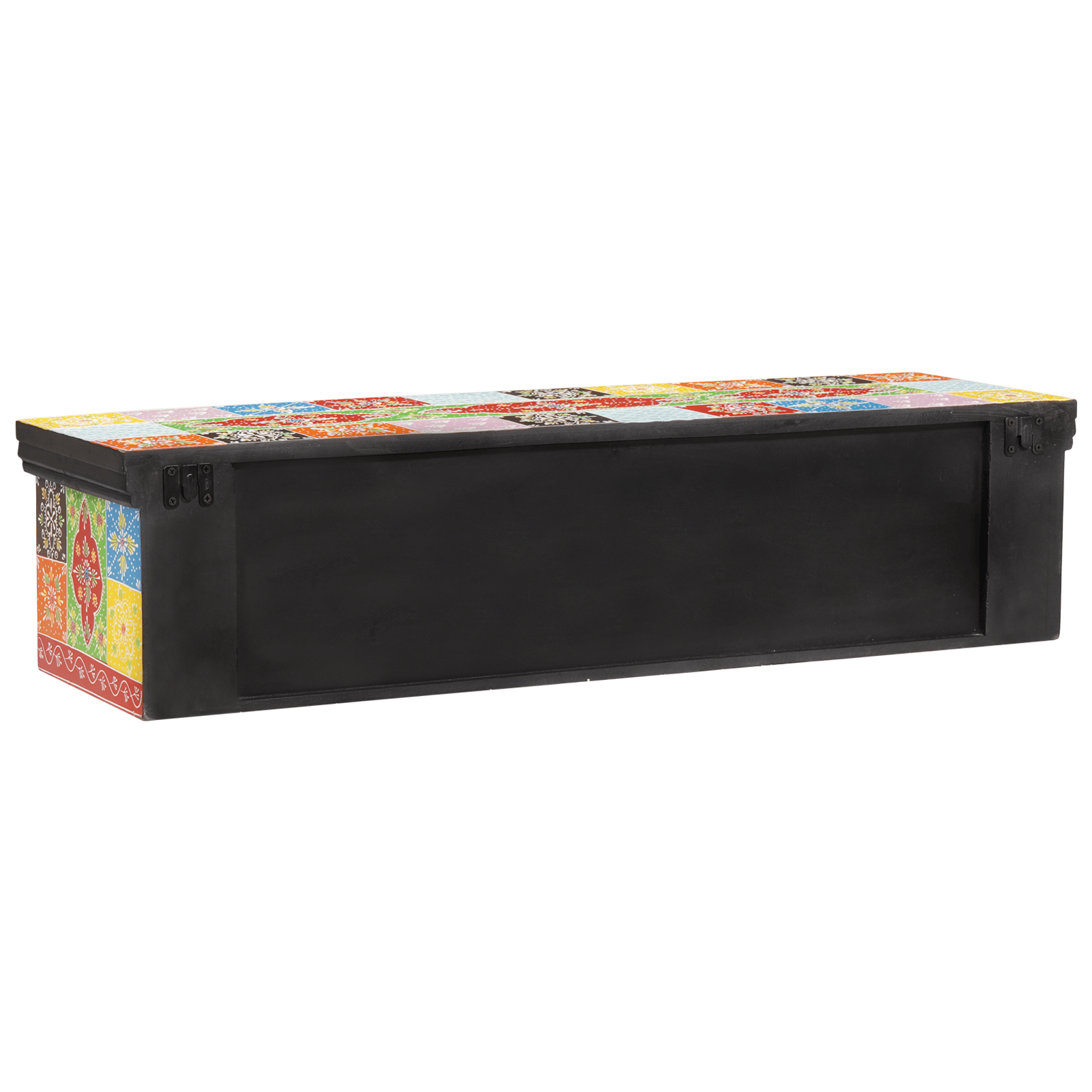 Cabinet TV montat pe perete 100x30x24 cm Lemn masiv Mango — imaginea 4